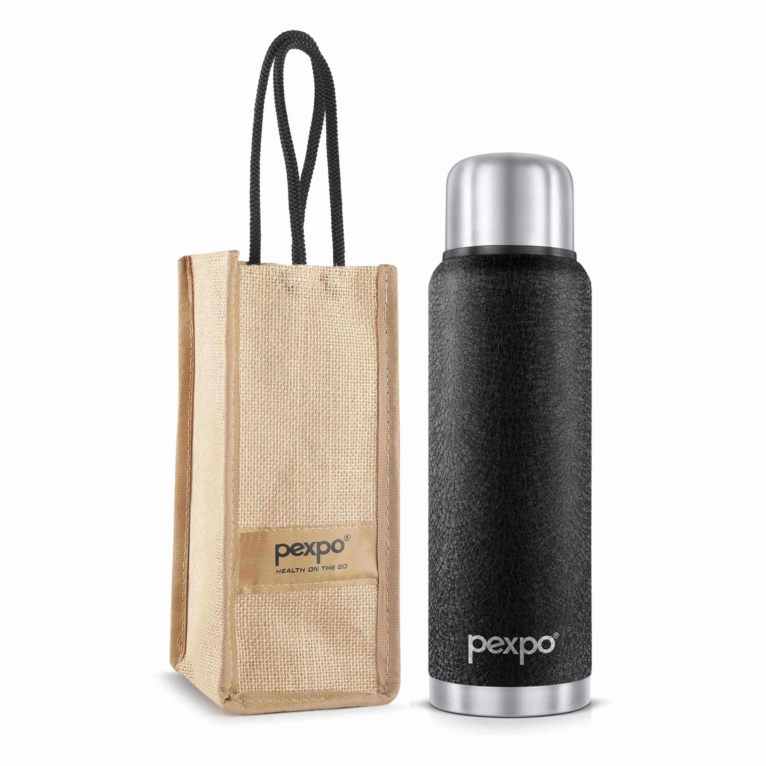     			Pexpo Flamingo Black Thermosteel Flask ( 1500 ml )