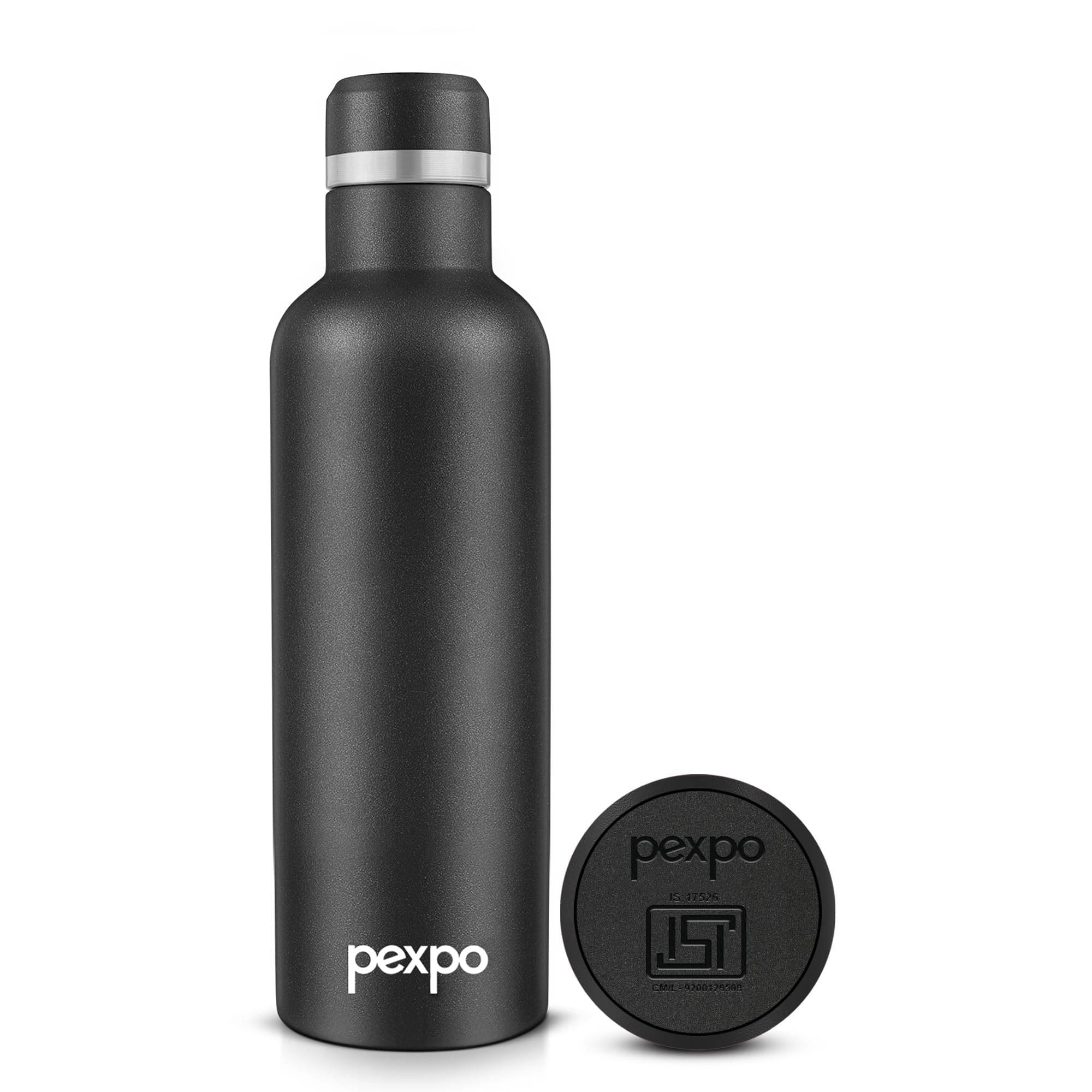     			Pexpo Oreo Charcoal Thermosteel Flask ( 500 ml )