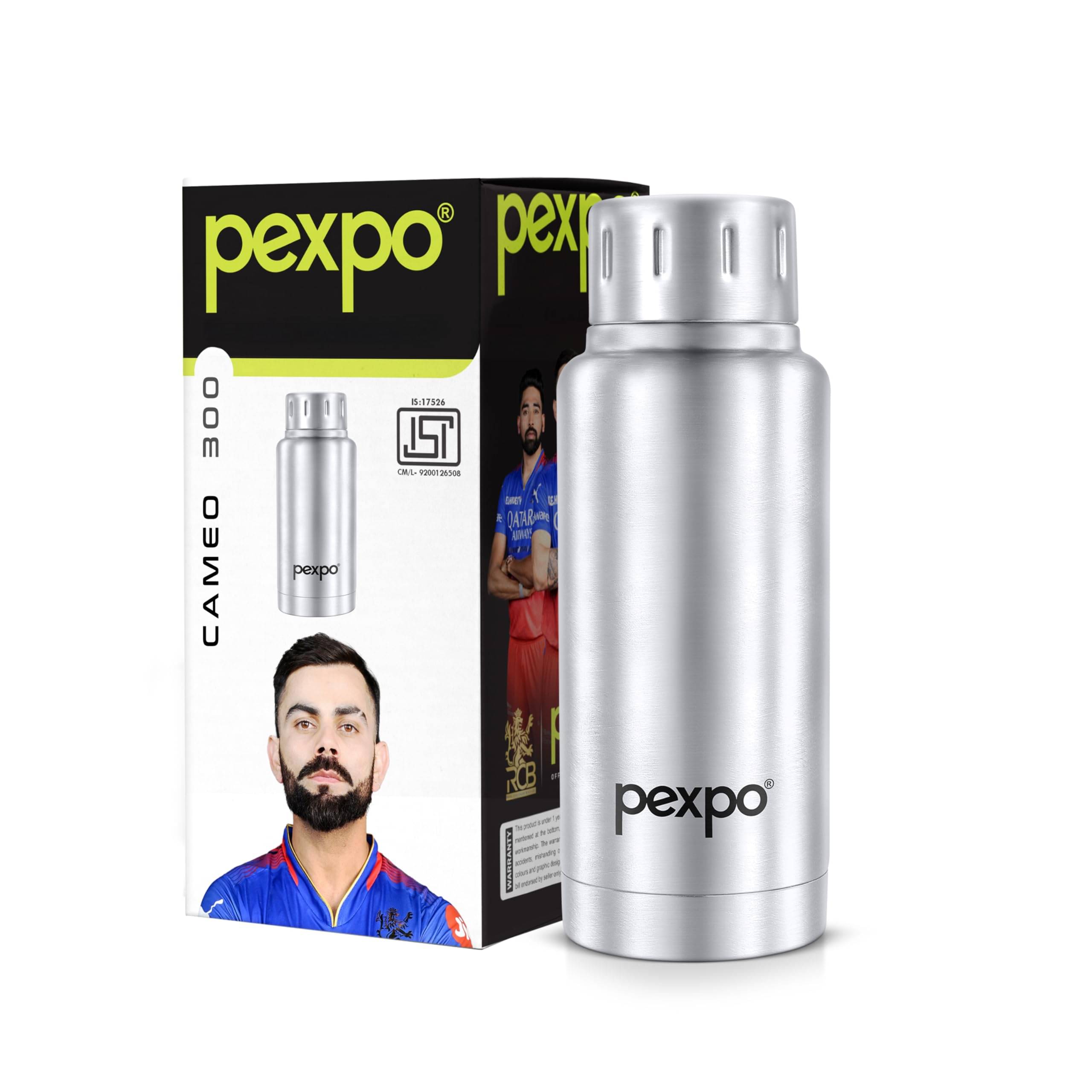     			Pexpo Cameo Silver Thermosteel Flask ( 300 ml )