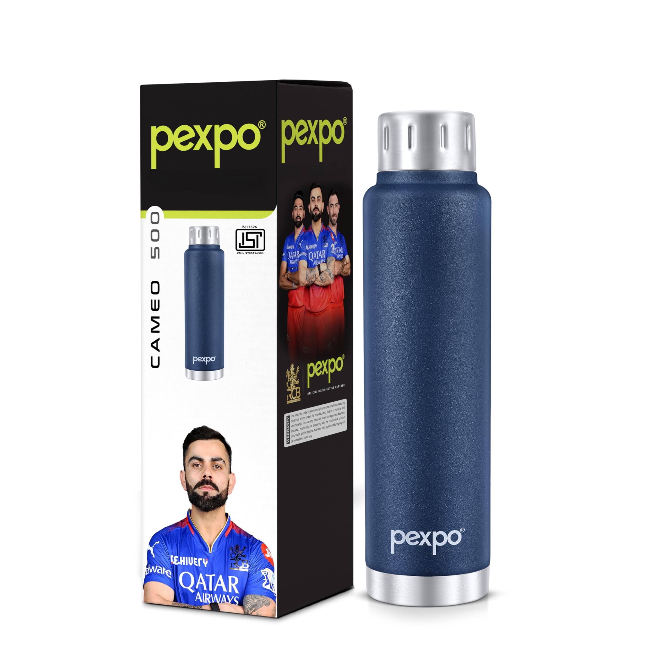     			Pexpo Cameo Navy Blue Thermosteel Flask ( 500 ml )