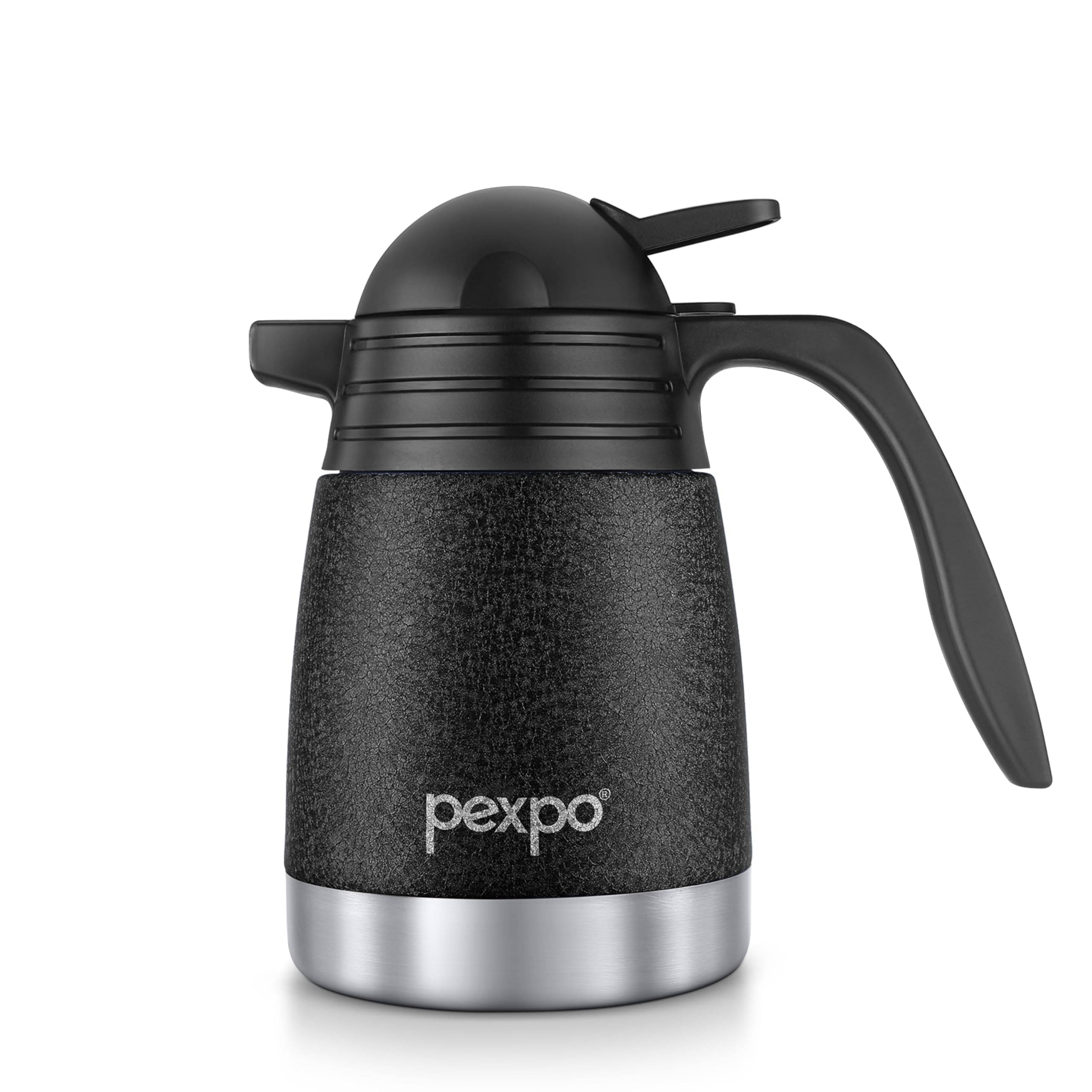 Pexpo 600ml 24 Hrs Hot and Cold Carafe, Cosmo Vacuum Insulated Tea/Coffe Kattle (Pack of 1, Black) Pexpo 600ml 24 Hrs Hot and Cold Carafe, Cosmo Vacuum Insulated Tea/Coffe Kattle (Pack of 1, Black)