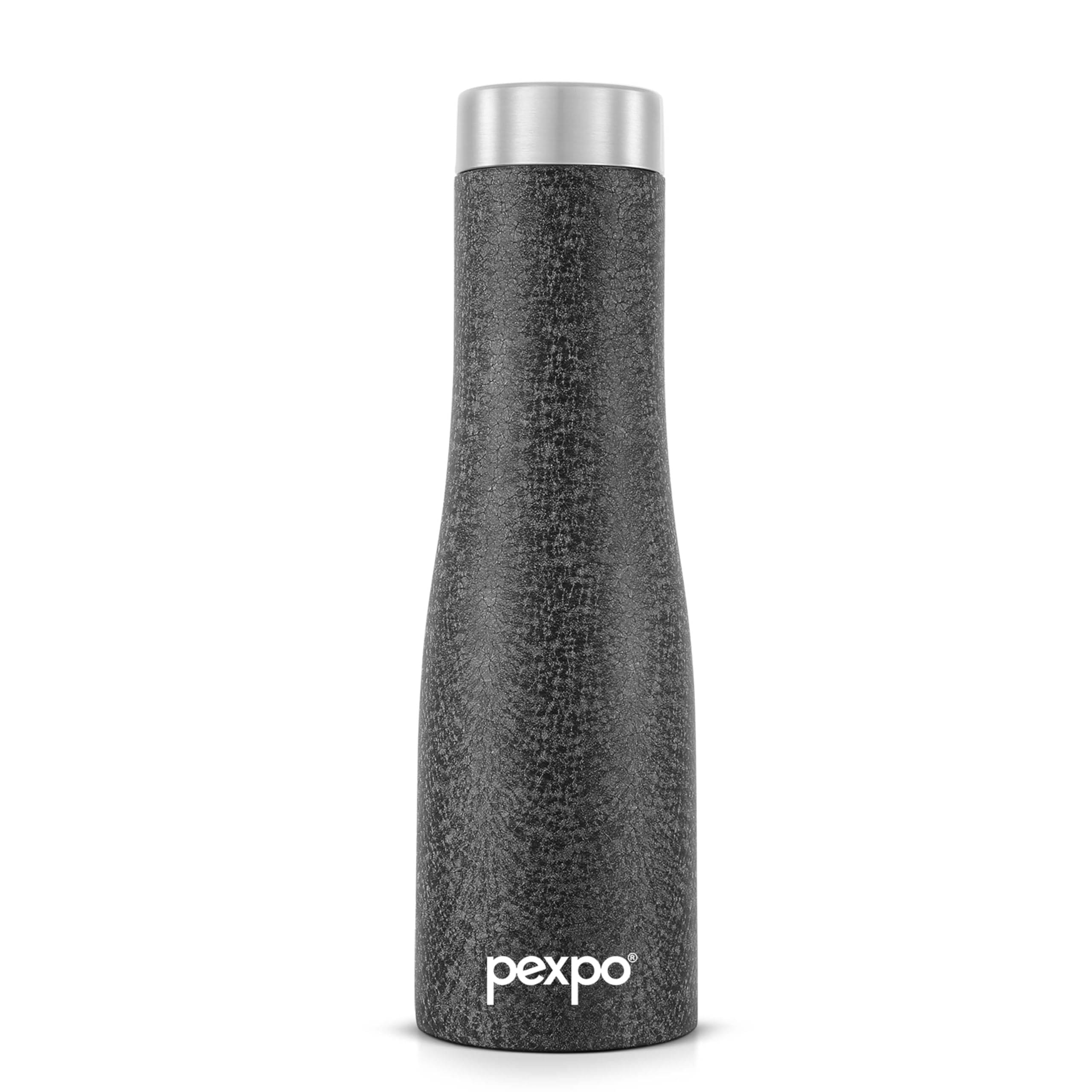     			Pexpo Monaco Black Stainless Steel Fridge Water Bottle 700 mL ( Set of 1 )
