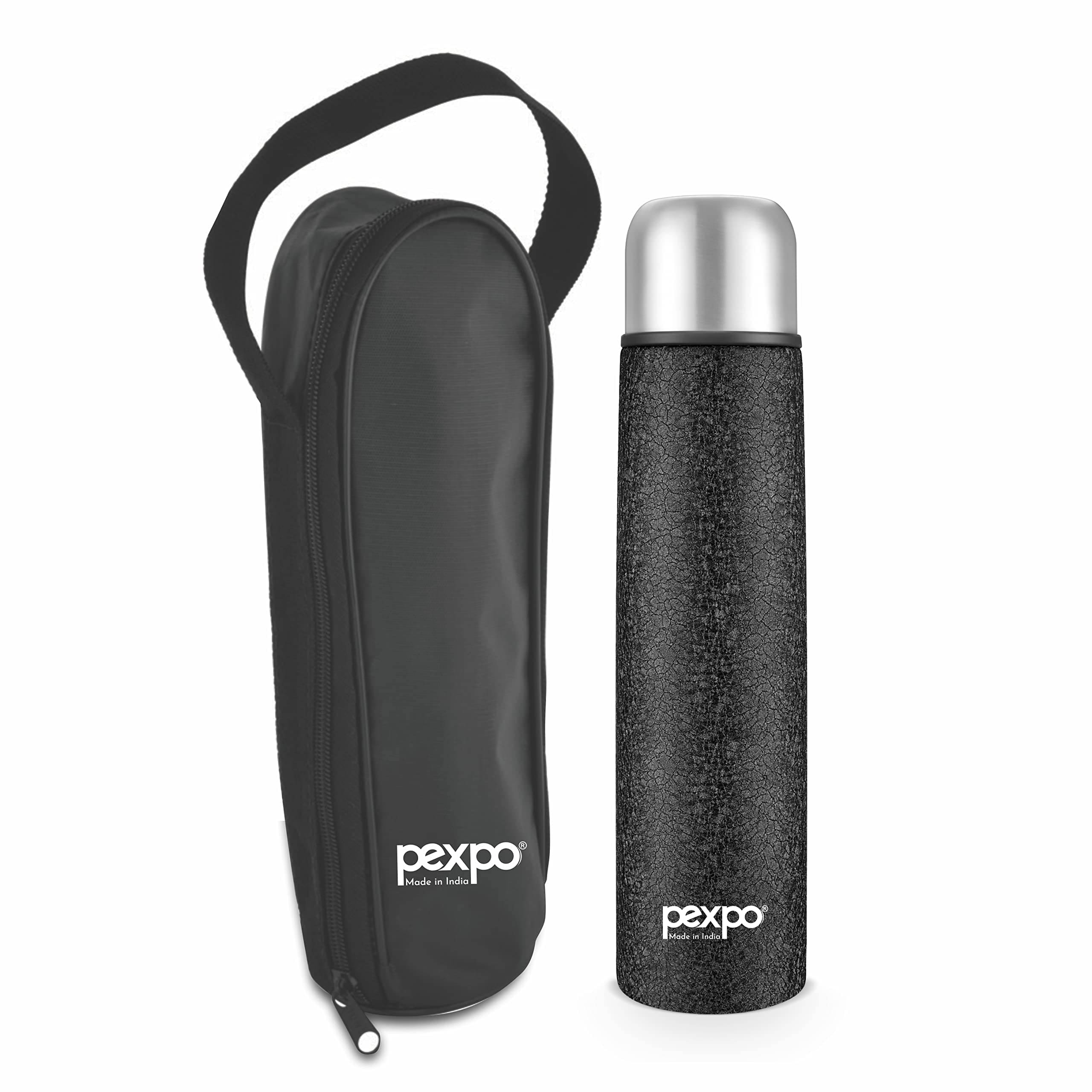     			Pexpo Flippro Black Thermosteel Flask ( 750 ml )