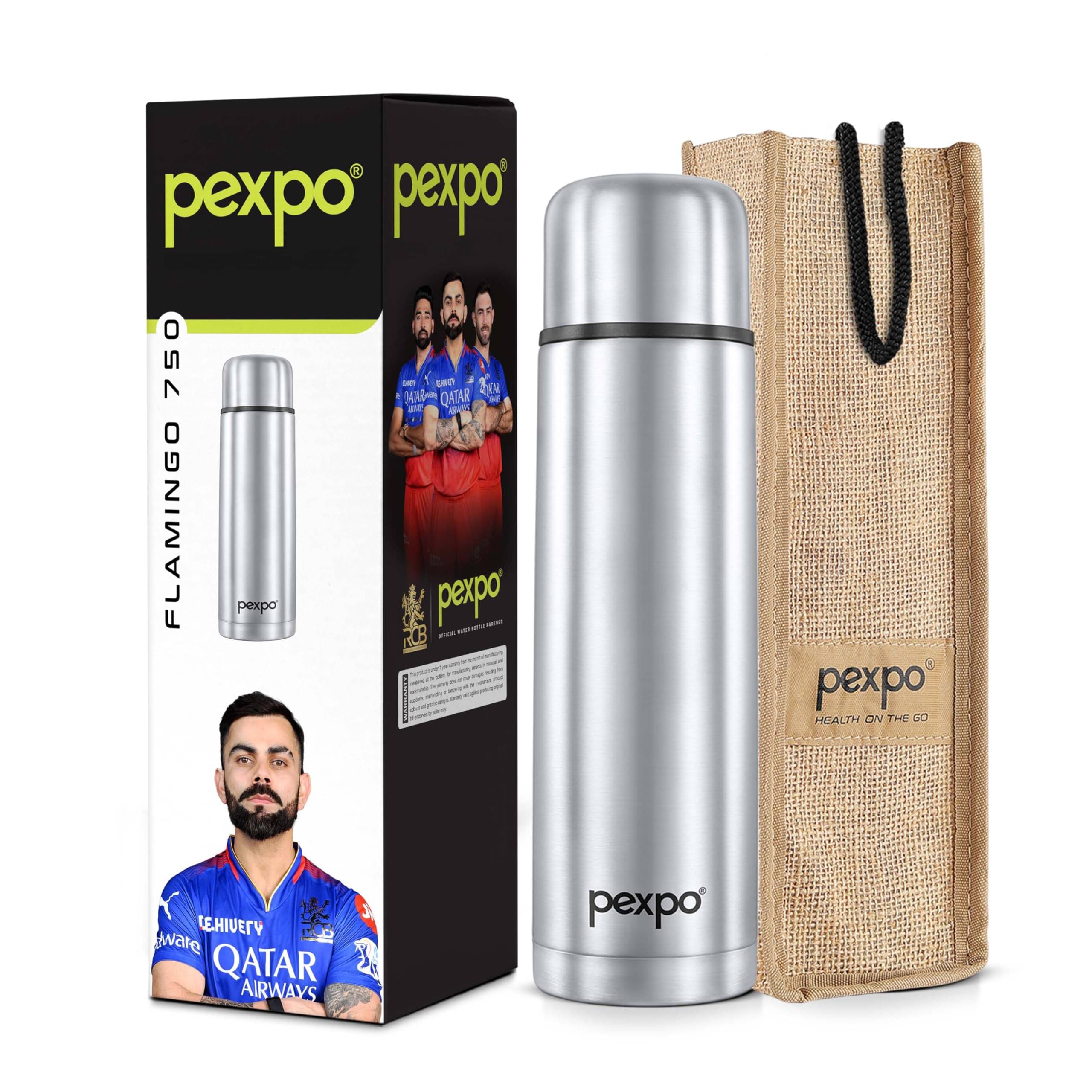     			Pexpo Flamingo Silver Thermosteel Flask ( )