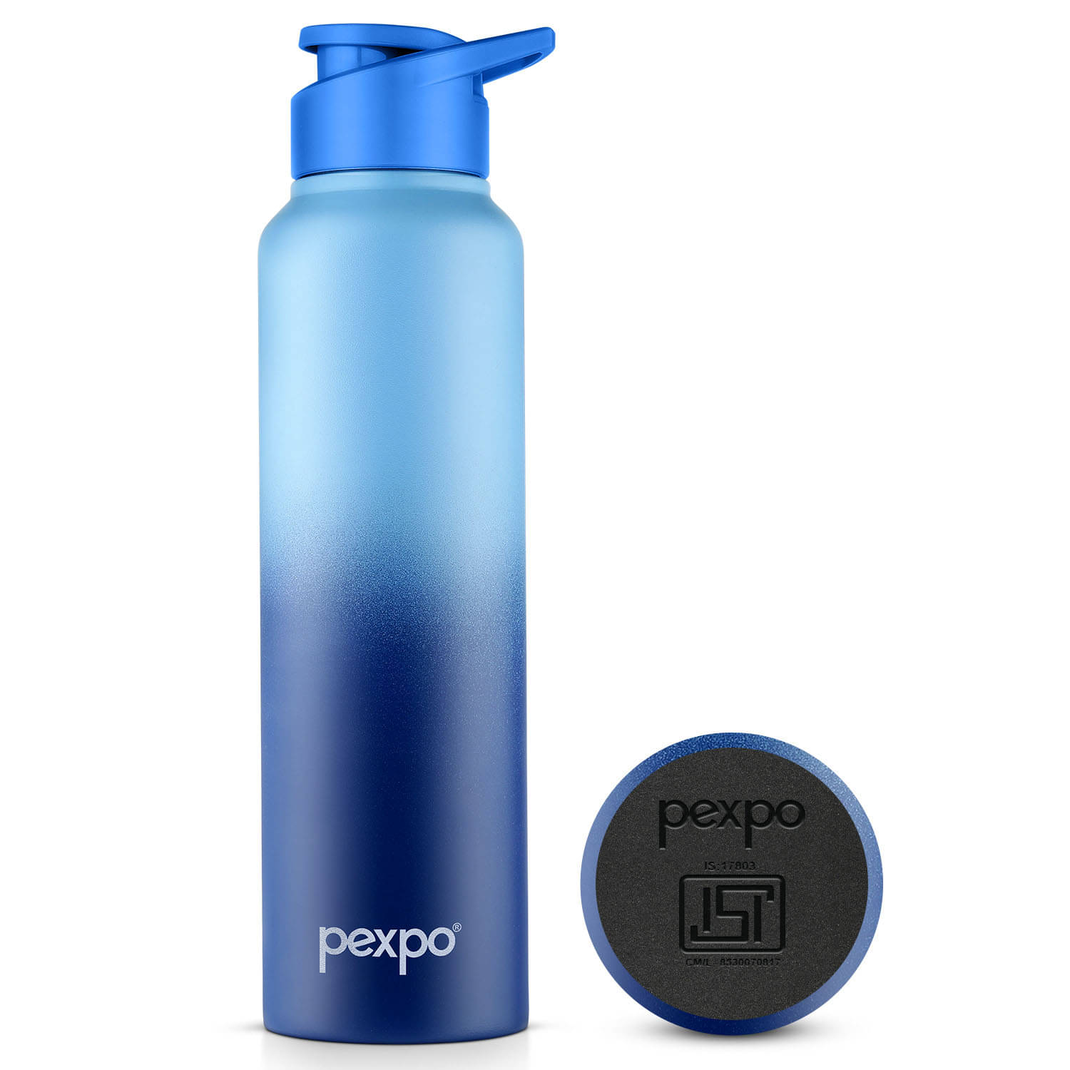     			Pexpo Craft Blue Stainless Steel Fridge Water Bottle 950 mL ( Set of 1 )