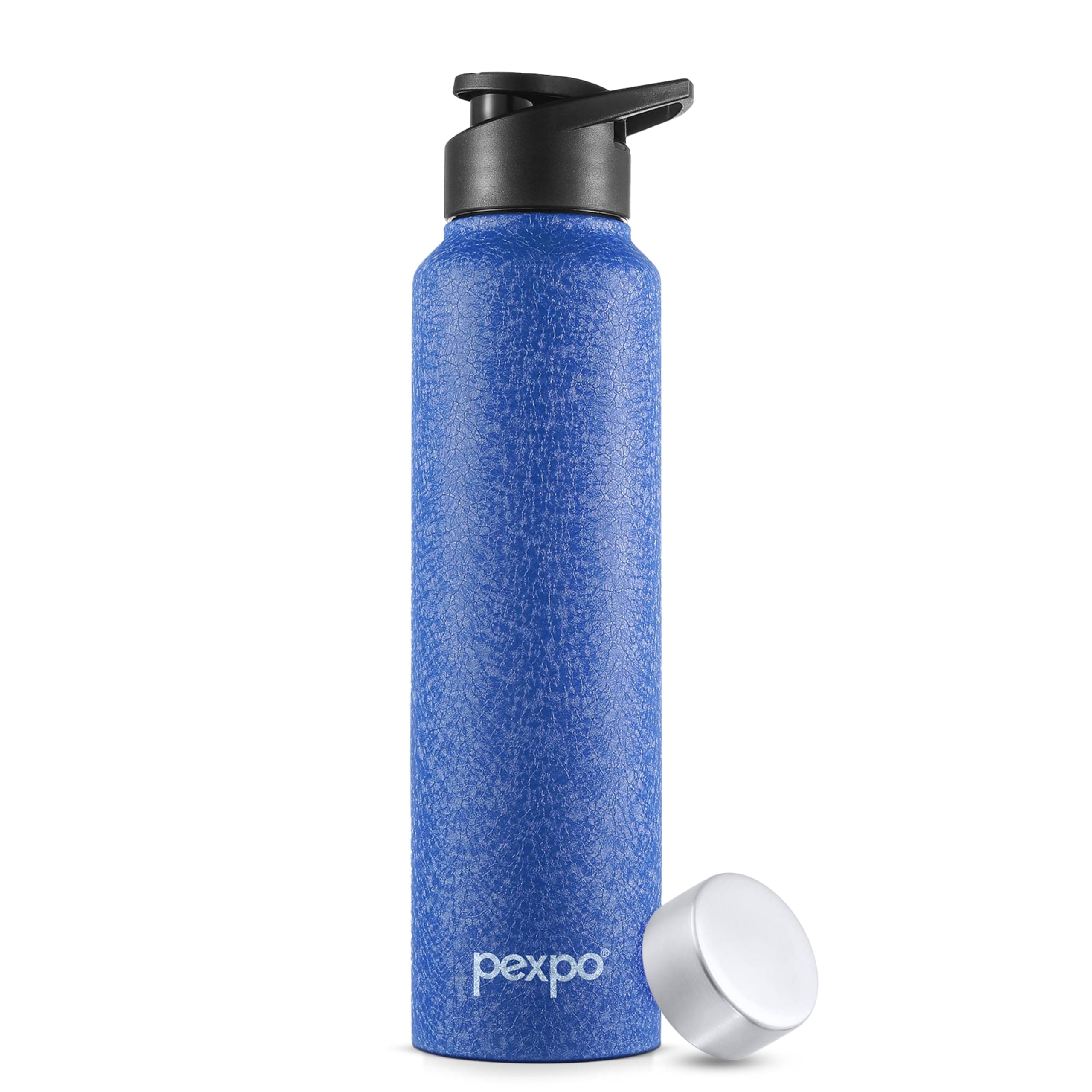     			Pexpo Chromo Blue Stainless Steel Fridge Water Bottle 950 mL ( Set of 1 )
