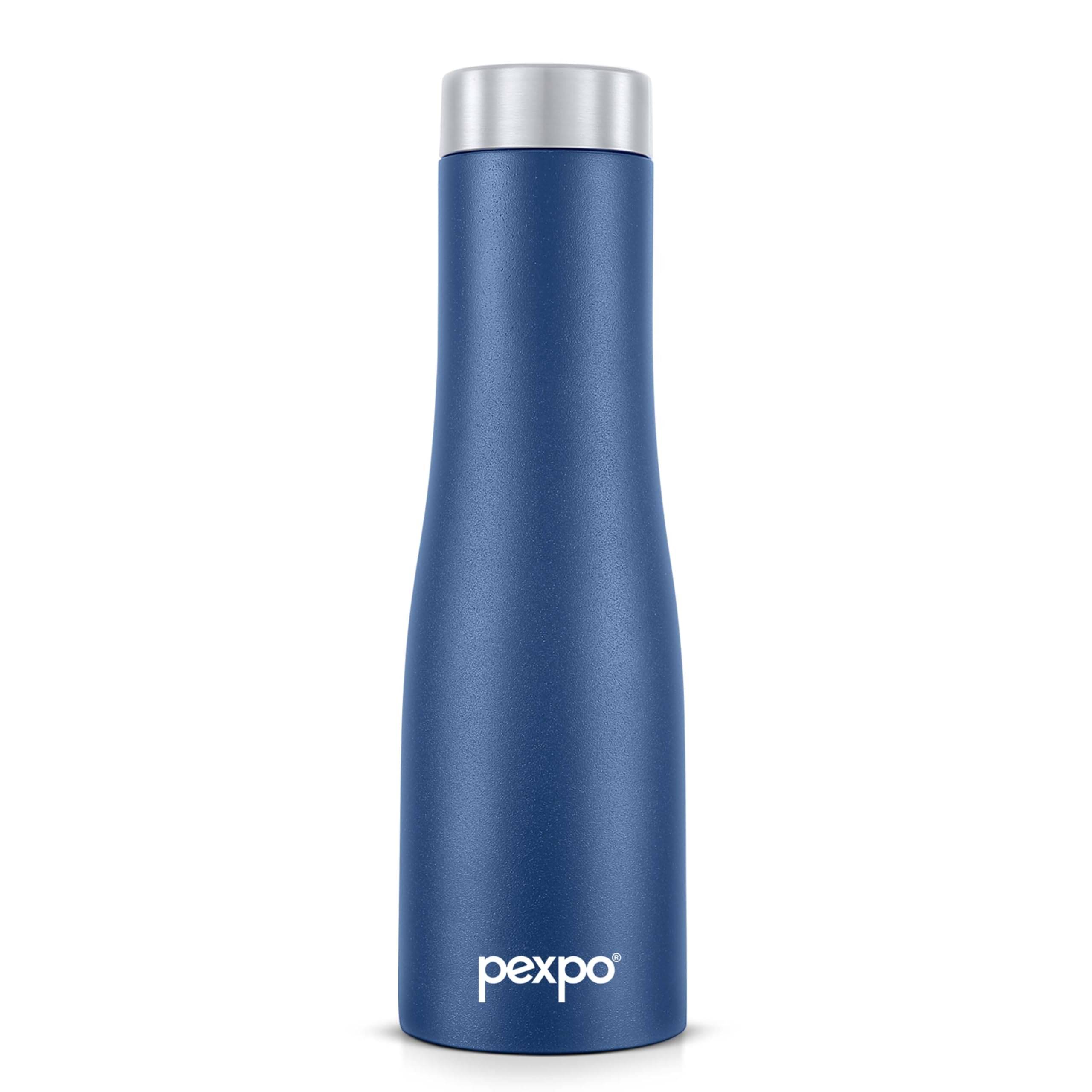     			Pexpo Stainless Steel Monaco Blue Fridge Water Bottle 1000 ml mL ( Set of 1 )