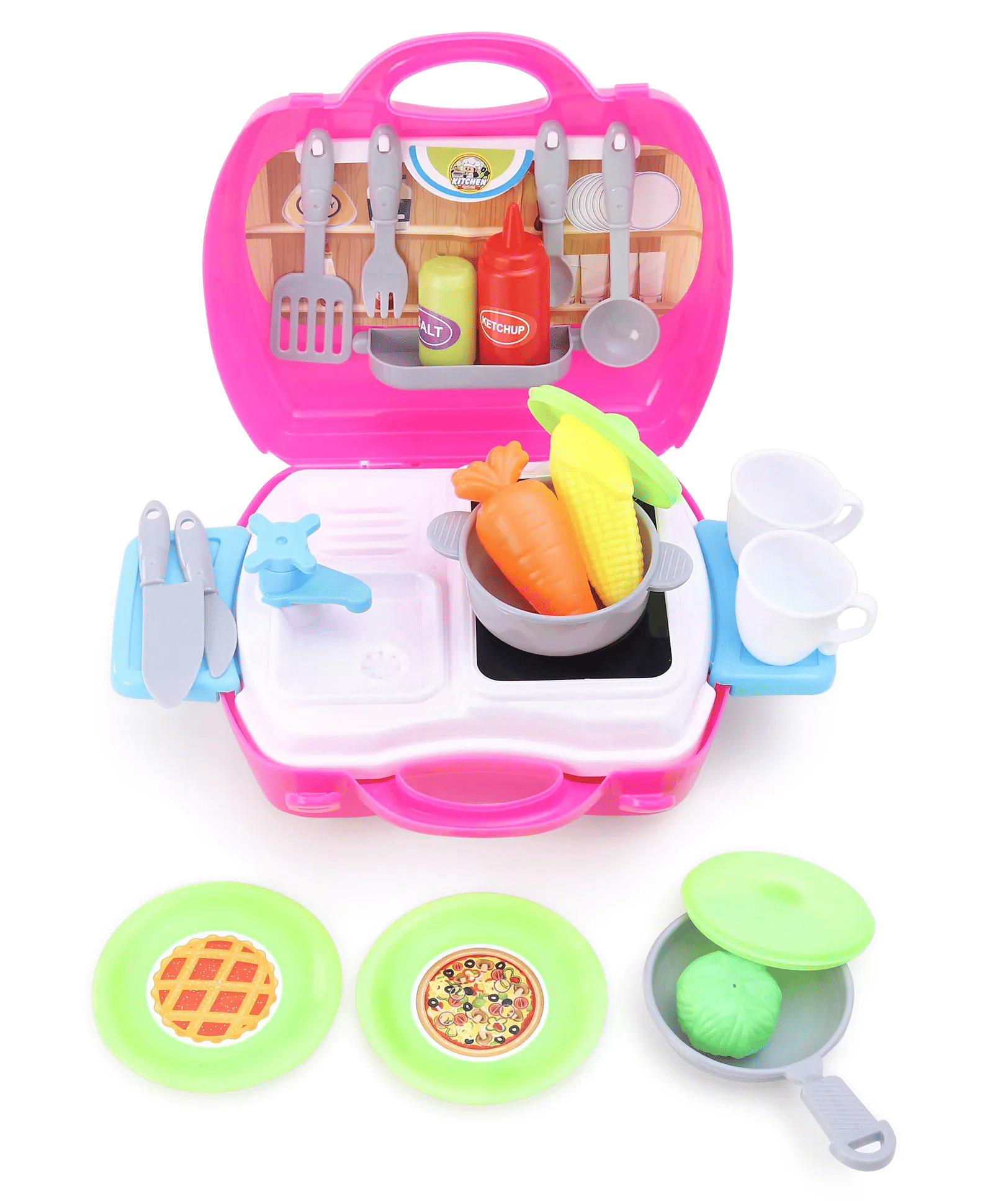     			Pretend Play Kitchen Set - Yellow