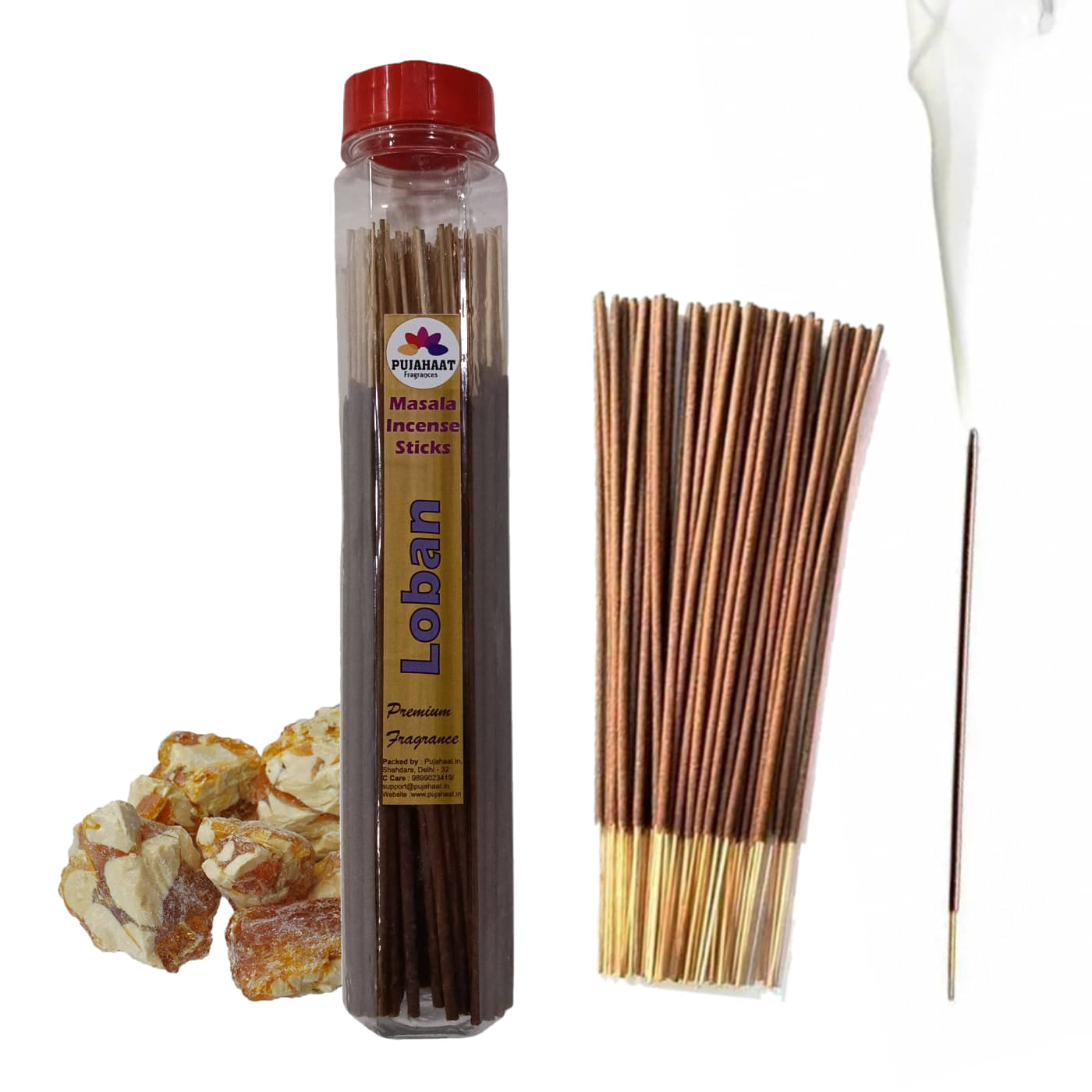     			Pujahaat Incense Stick Loban 100 gm ( Pack of 1 )