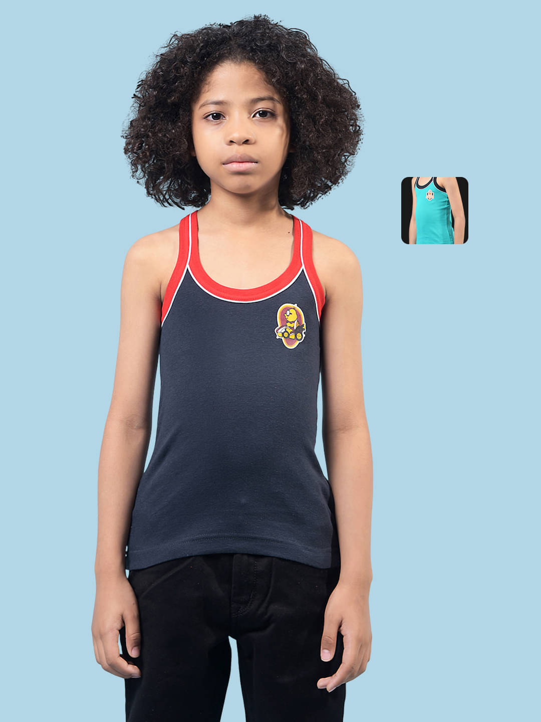     			RKG Pack of 2 Boys Cotton Blend Vest ( Multicolor 5 )