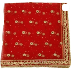     			SKY CLOUD Women Net Dupatta ( Red , Pack of 1 )