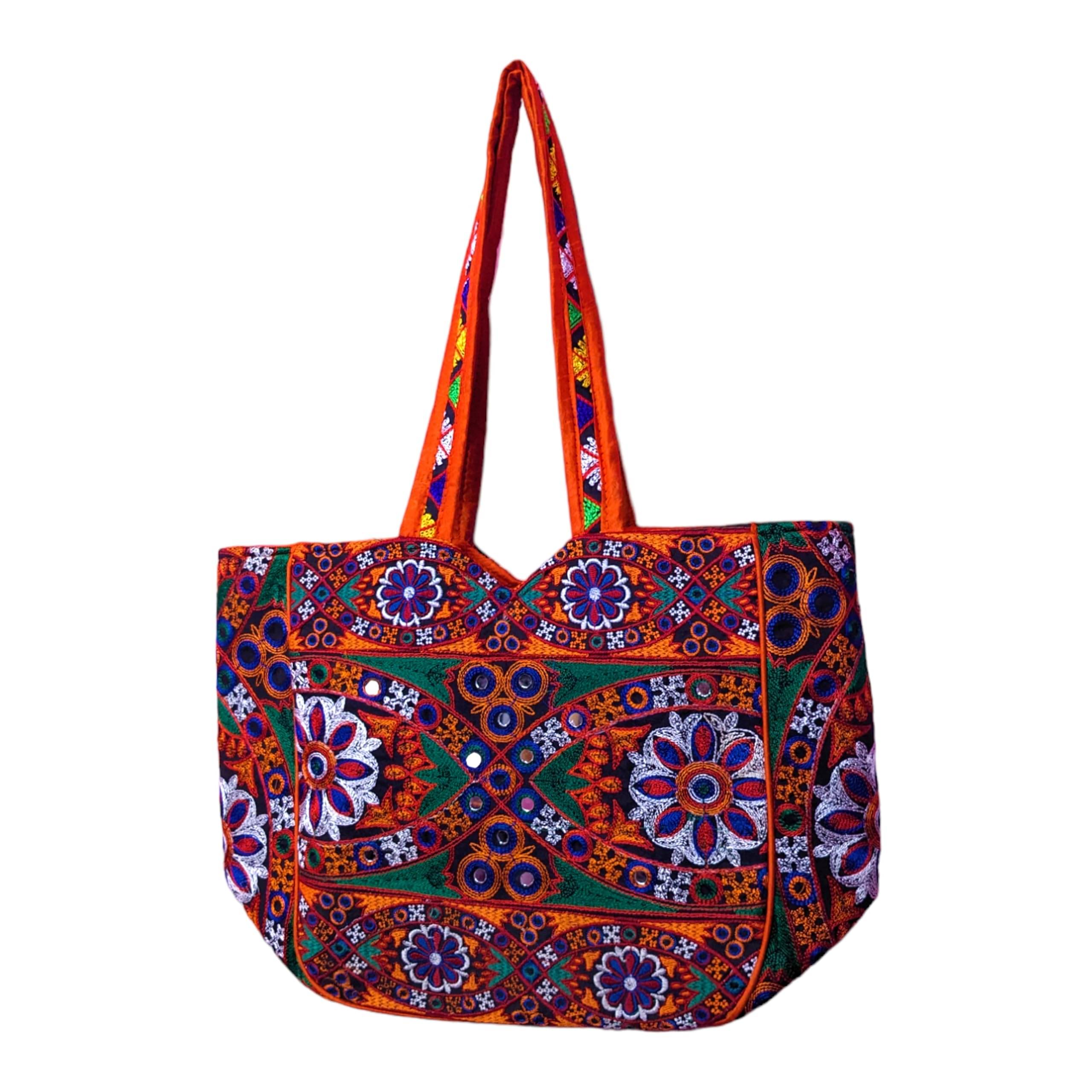     			SUTLIYAN Handheld Bag Canvas Set of 1 ( Orange )