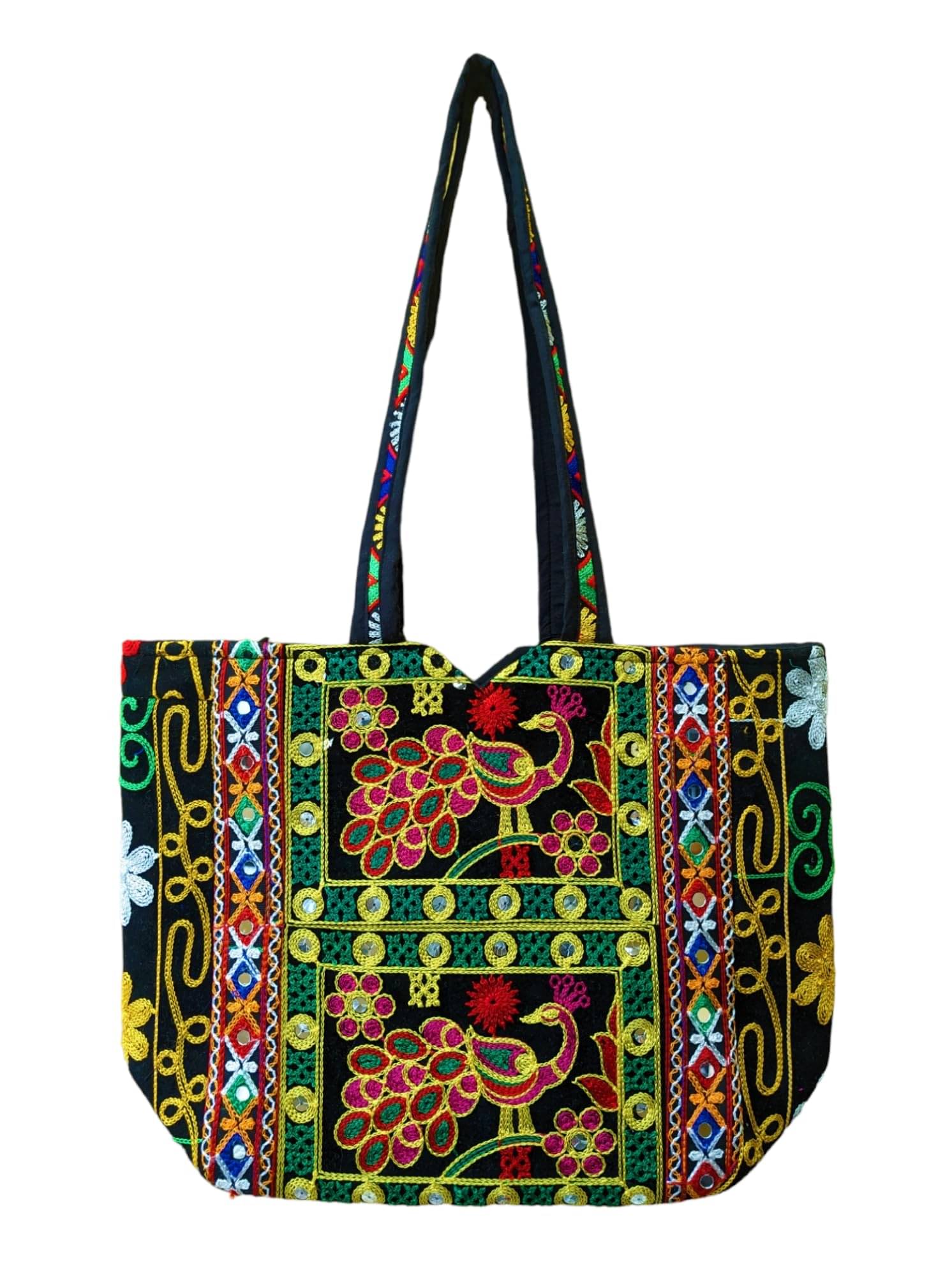     			SUTLIYAN Handheld Bag Canvas Set of 1 ( Black )