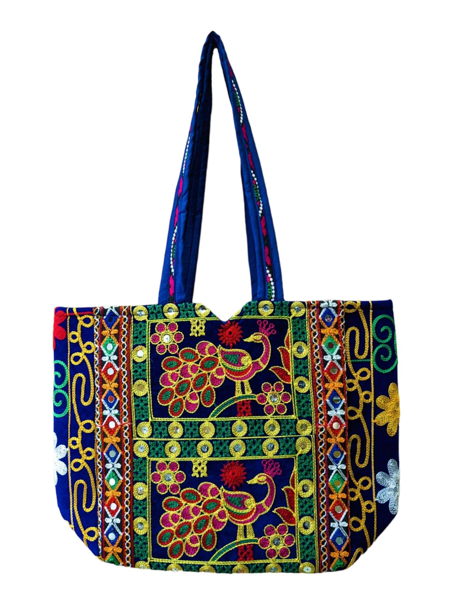     			SUTLIYAN Handheld Bag Canvas Set of 1 ( Blue )