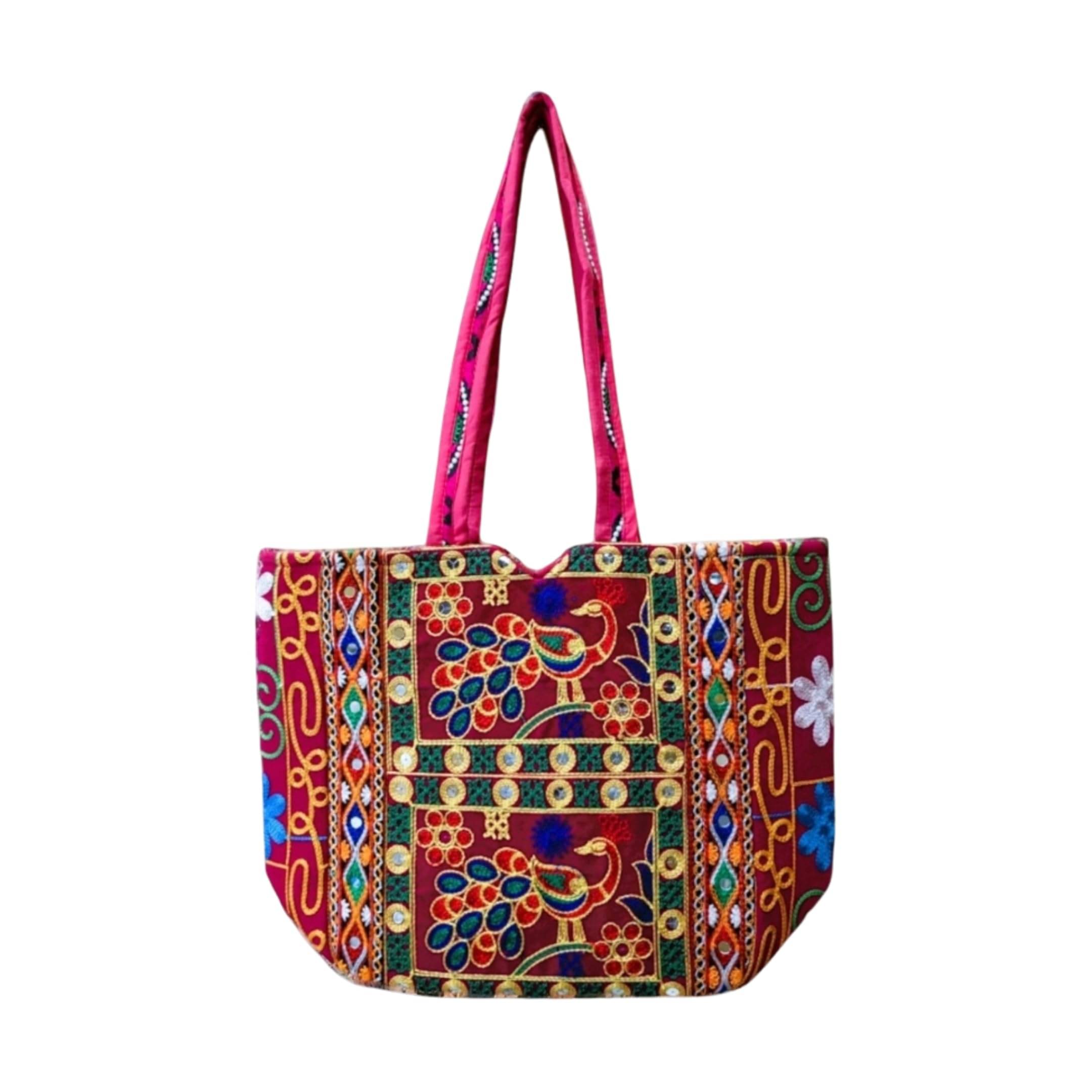     			SUTLIYAN Handheld Bag Fabric Set of 1 ( Red )