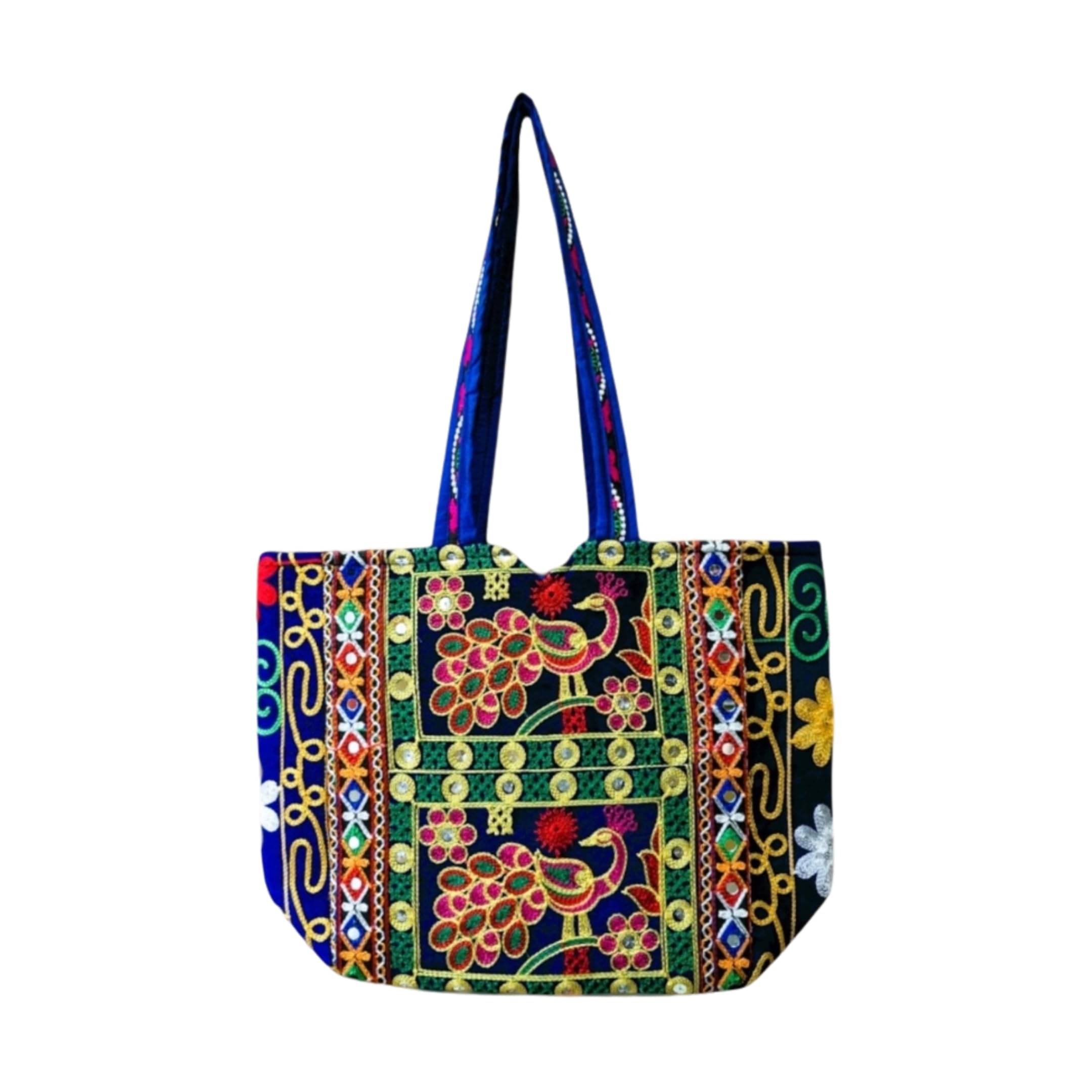     			SUTLIYAN Handheld Bag Fabric Set of 1 ( Blue )