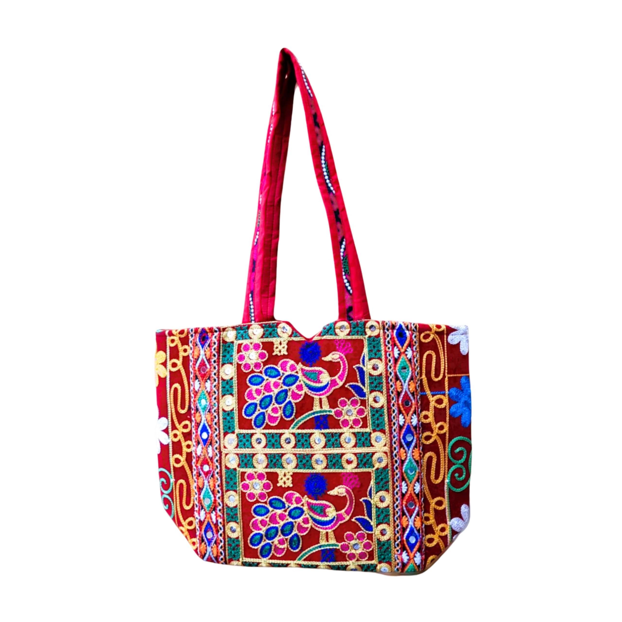     			SUTLIYAN Handheld Bag Fabric Set of 1 ( Pink )
