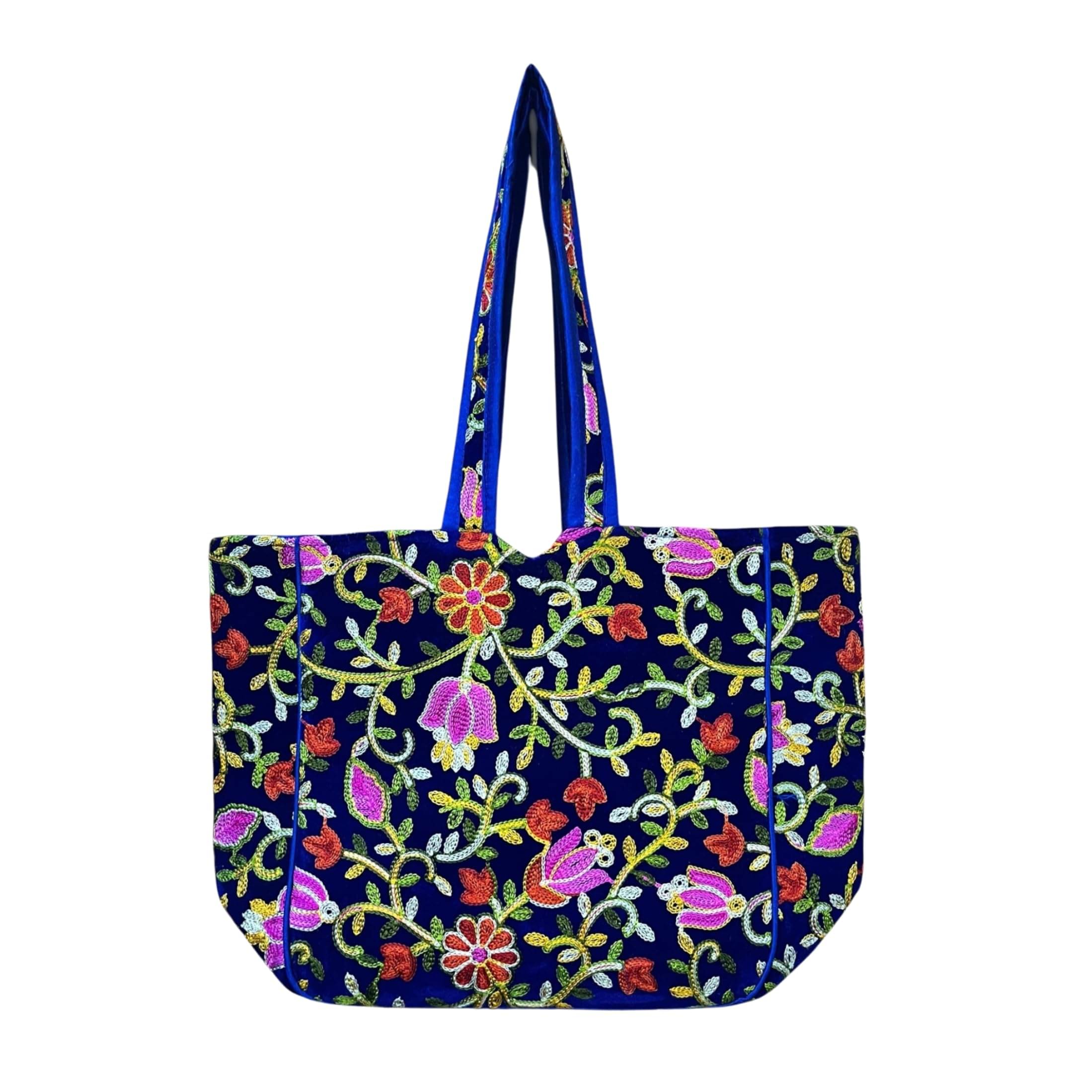     			SUTLIYAN Handheld Bag Fabric Set of 1 ( Blue )