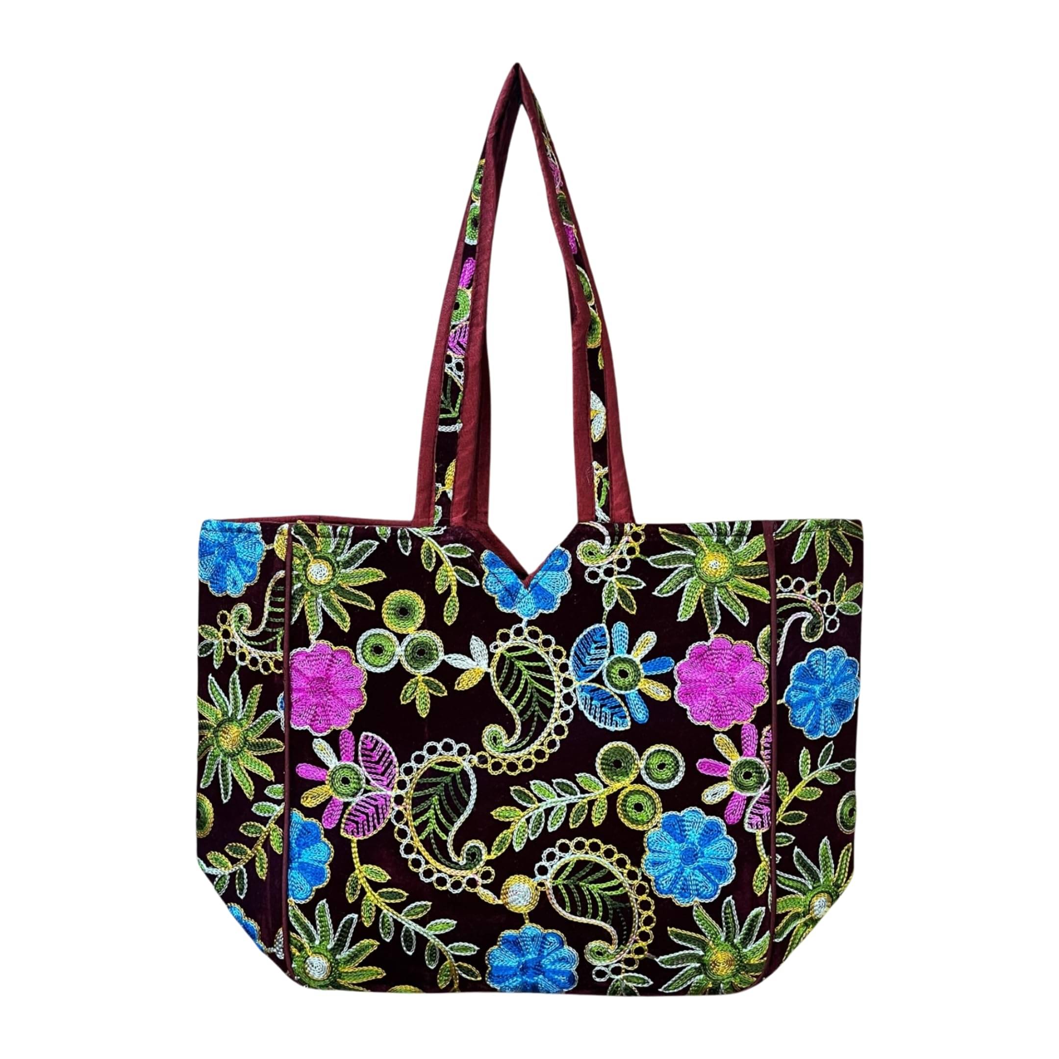     			SUTLIYAN Handheld Bag Fabric Set of 1 ( Maroon )