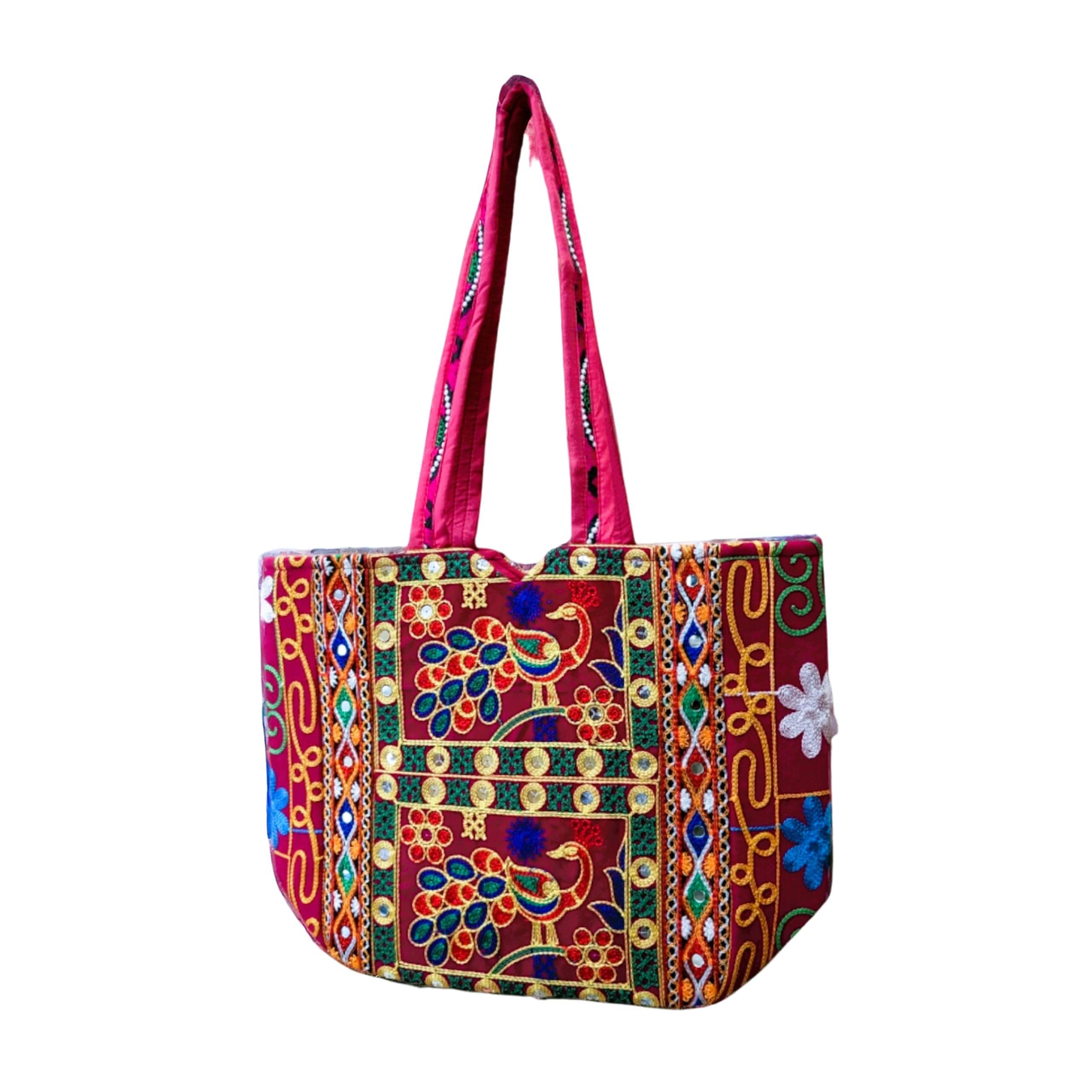     			SUTLIYAN Handheld Bag Fabric Set of 1 ( Red )