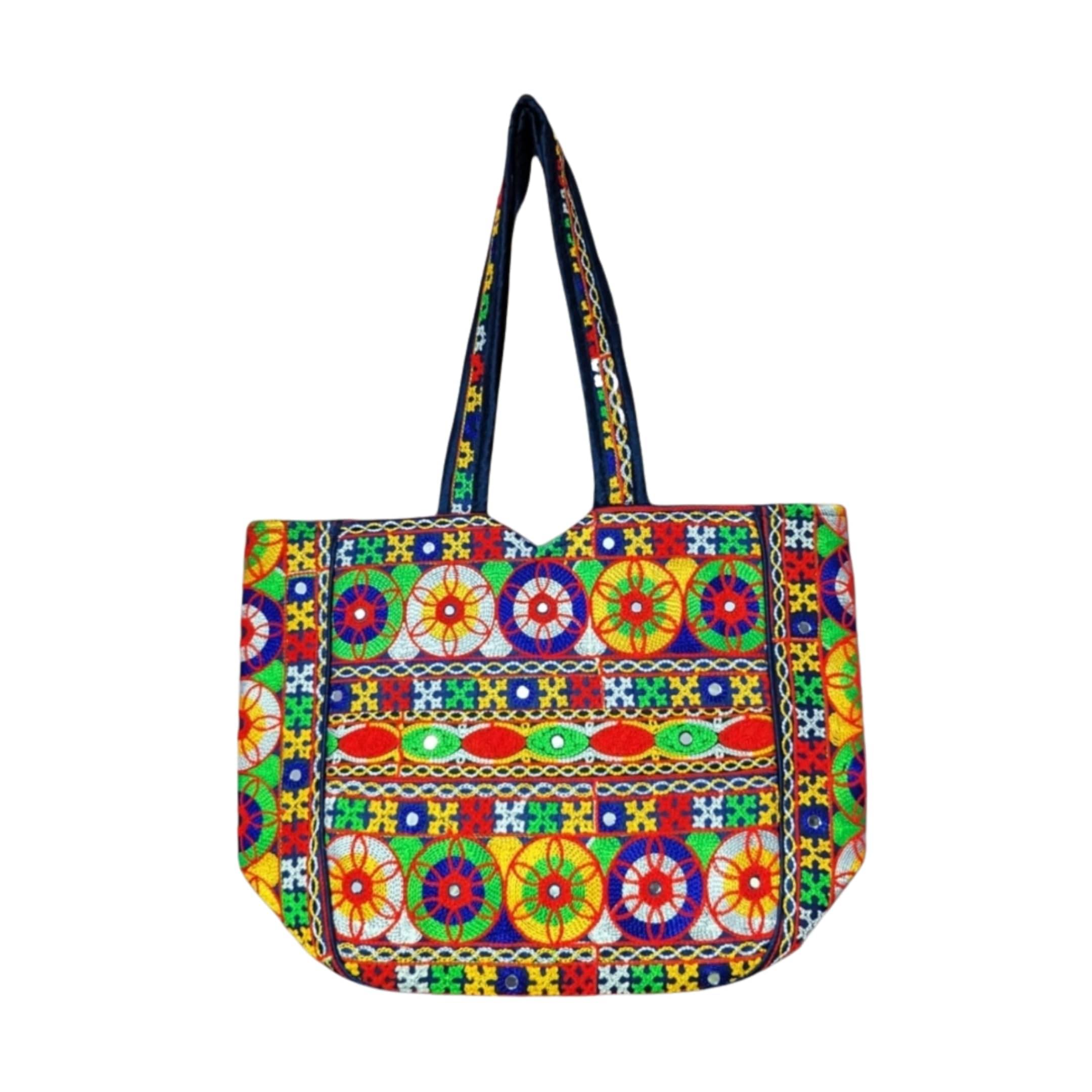     			SUTLIYAN Handheld Bag Fabric Set of 1 ( Blue )