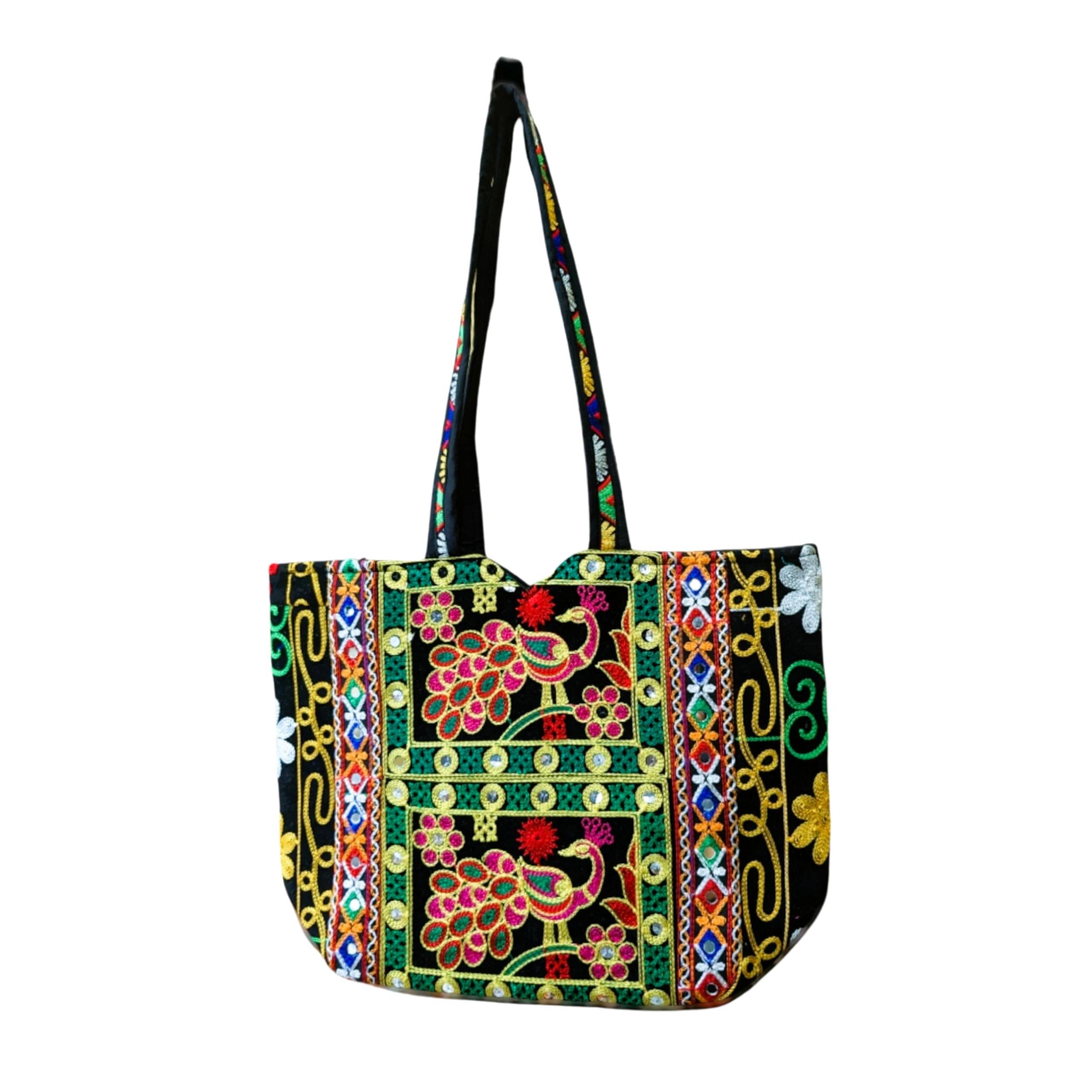     			SUTLIYAN Handheld Bag Fabric Set of 1 ( Black )