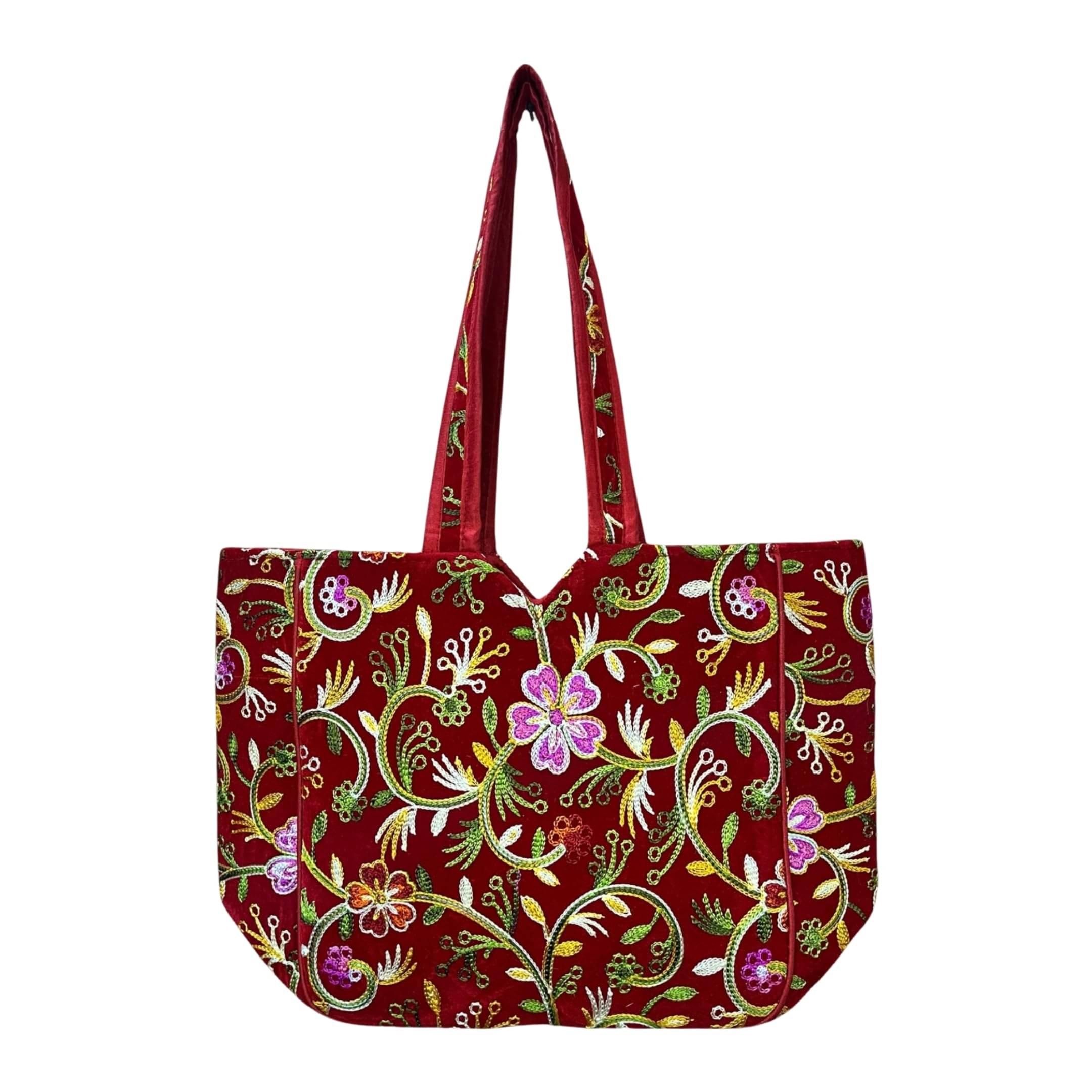     			SUTLIYAN Handheld Bag Fabric Set of 1 ( Red )