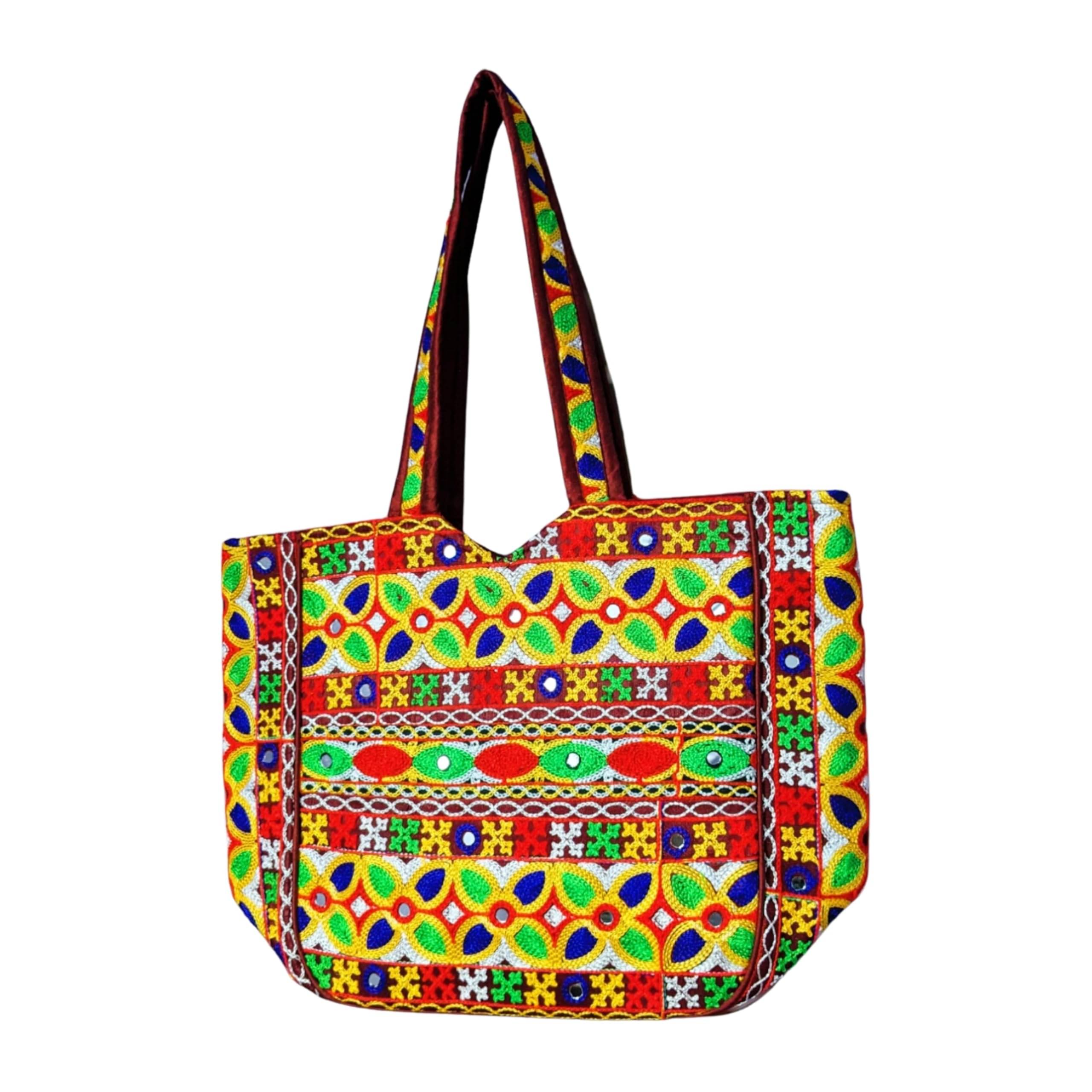     			SUTLIYAN Tote Bag Canvas Set of 1 ( Maroon )