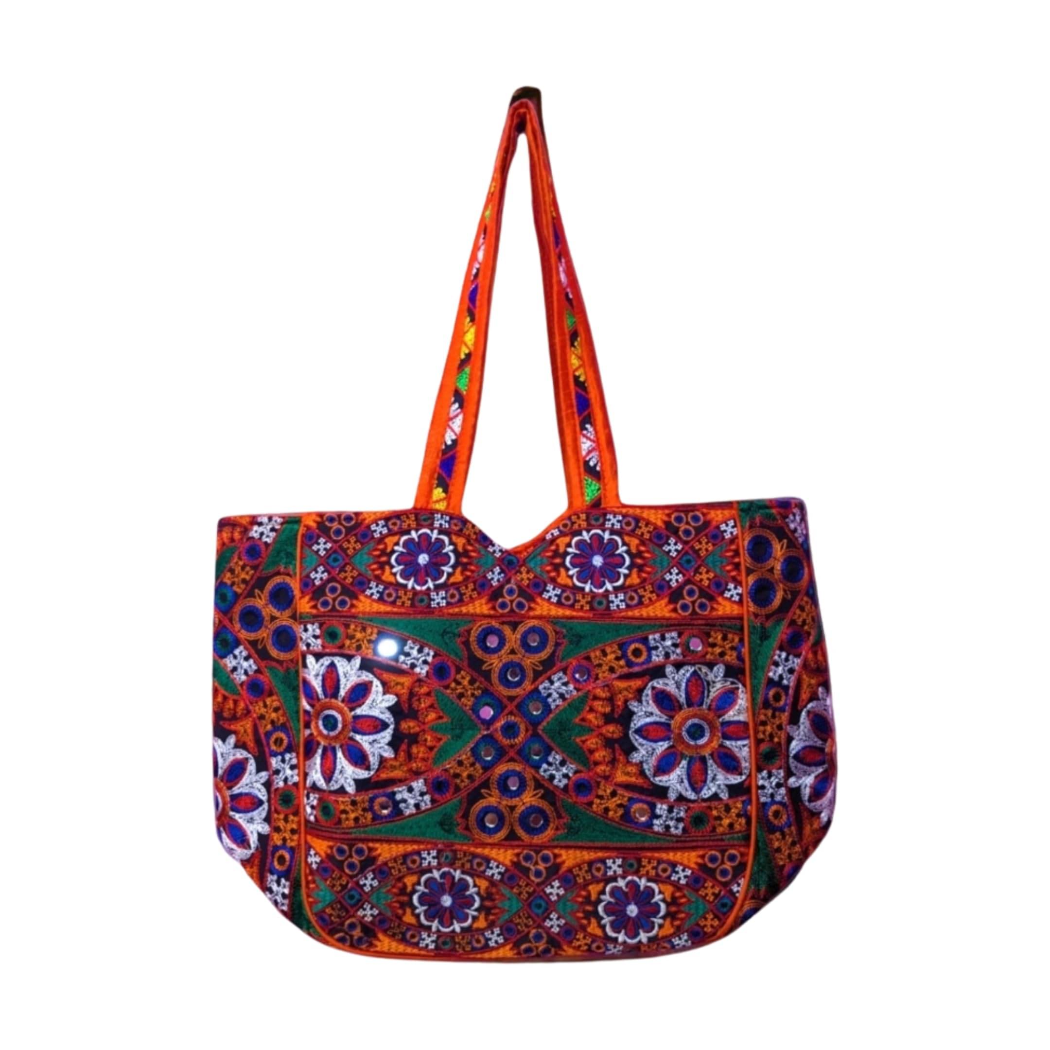     			SUTLIYAN Tote Bag Fabric Set of 1 ( Orange )