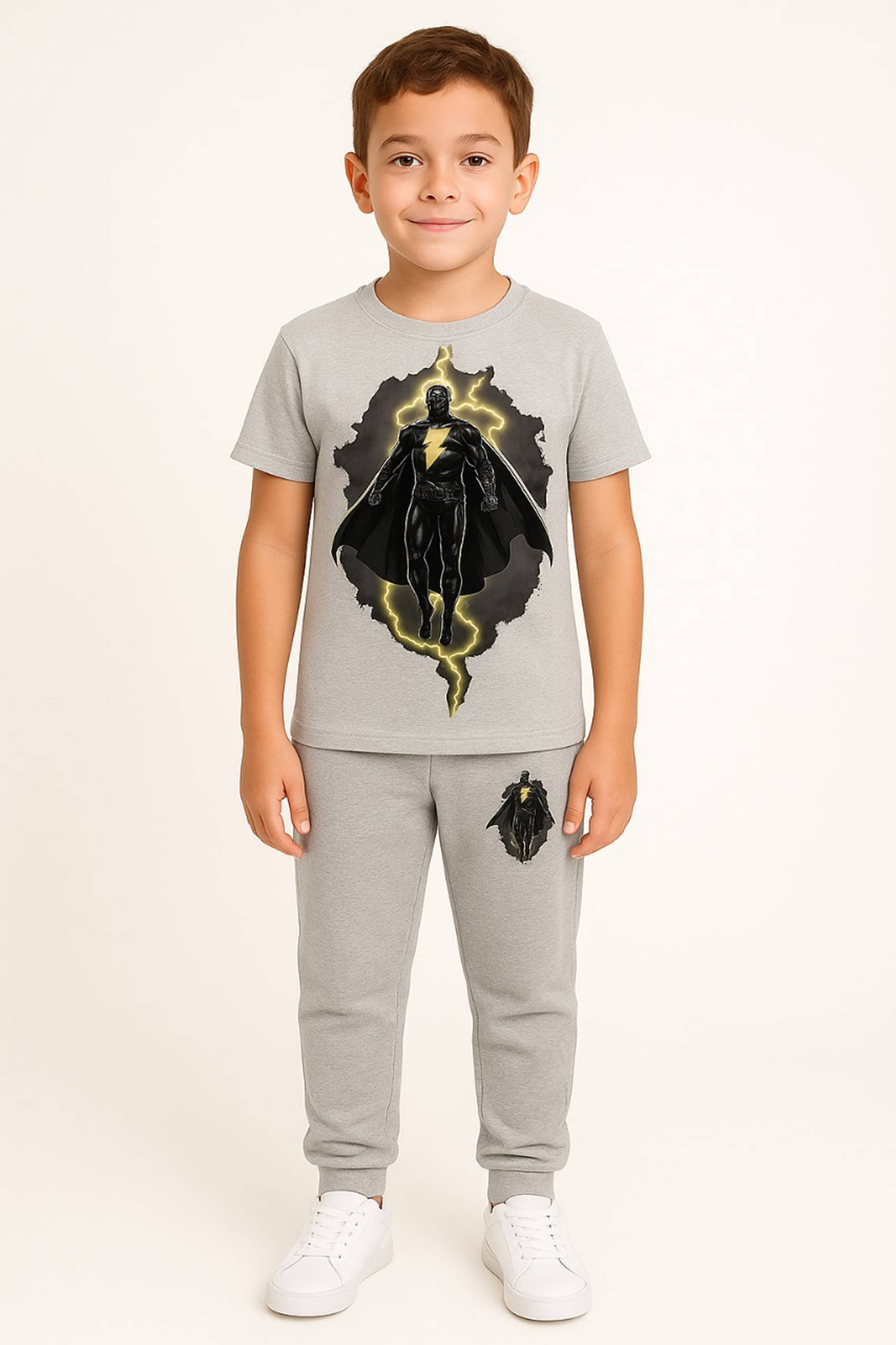 Shakubhar Pack of 1 Boys Cotton Blend T-Shirt & Trackpants Set ( Grey ) Shakubhar Pack of 1 Boys Cotton Blend T-Shirt & Trackpants Set ( Grey )