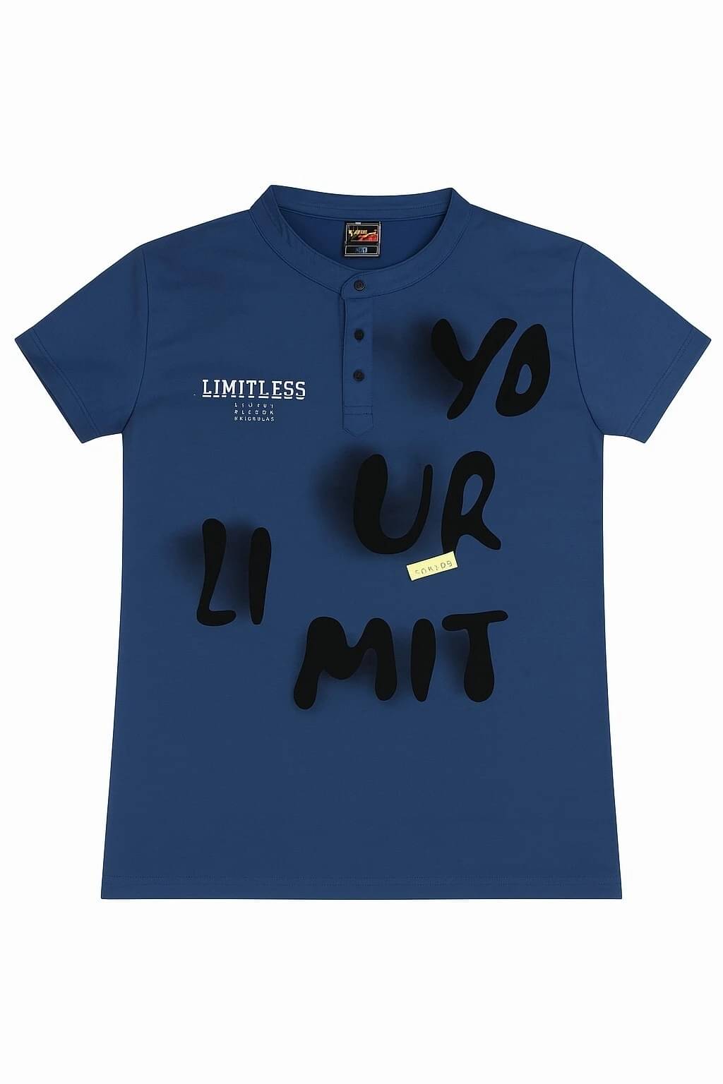     			Tees And Tones Men Cotton Blend Regular Fit Printed T-Shirt ( Blue )