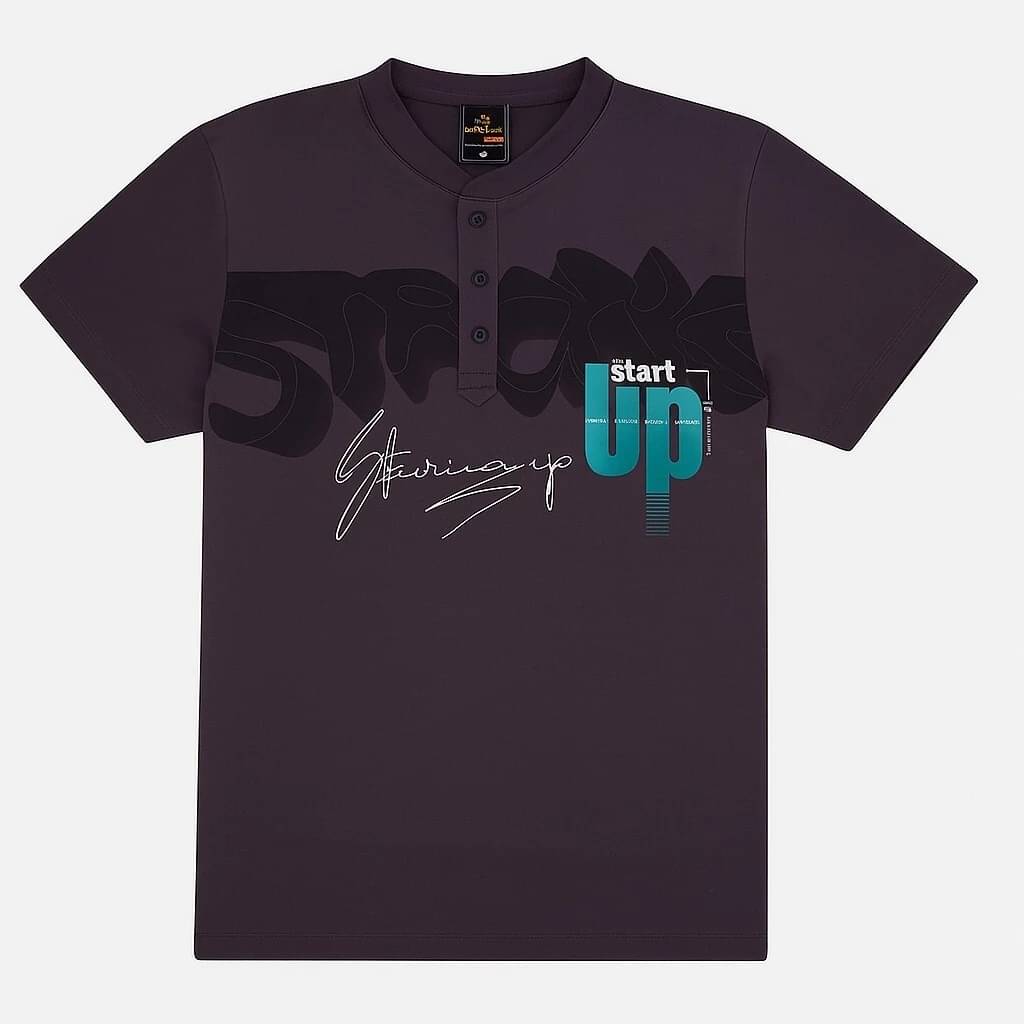 Tees And Tones Men Cotton Blend Regular Fit Printed T-Shirt ( Purple ) Tees And Tones Men Cotton Blend Regular Fit Printed T-Shirt ( Purple )