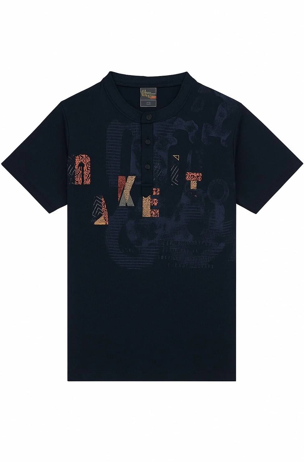 Tees And Tones Men Cotton Blend Regular Fit Printed T-Shirt ( Blue ) Tees And Tones Men Cotton Blend Regular Fit Printed T-Shirt ( Blue )