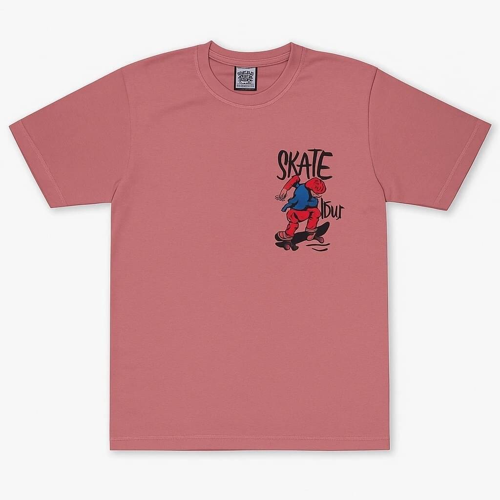Tees And Tones Men Cotton Blend Oversized Fit Printed T-Shirt ( Pink ) Tees And Tones Men Cotton Blend Oversized Fit Printed T-Shirt ( Pink )