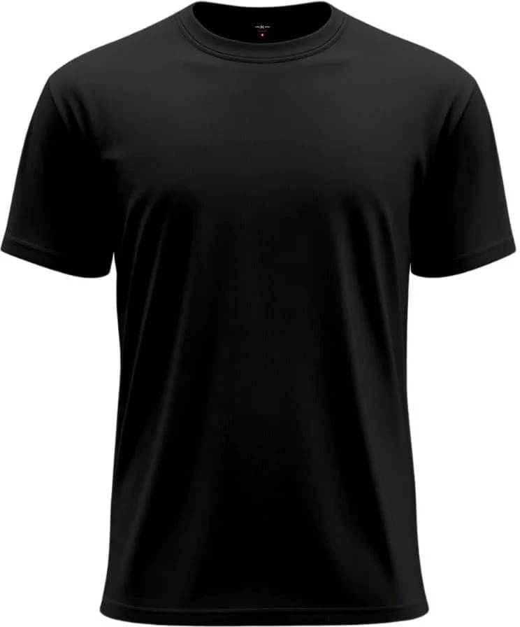 Tees And Tones Men Cotton Blend Regular Fit Solid T-Shirt ( Black )     			Tees And Tones Men Cotton Blend Regular Fit Solid T-Shirt ( Black )
