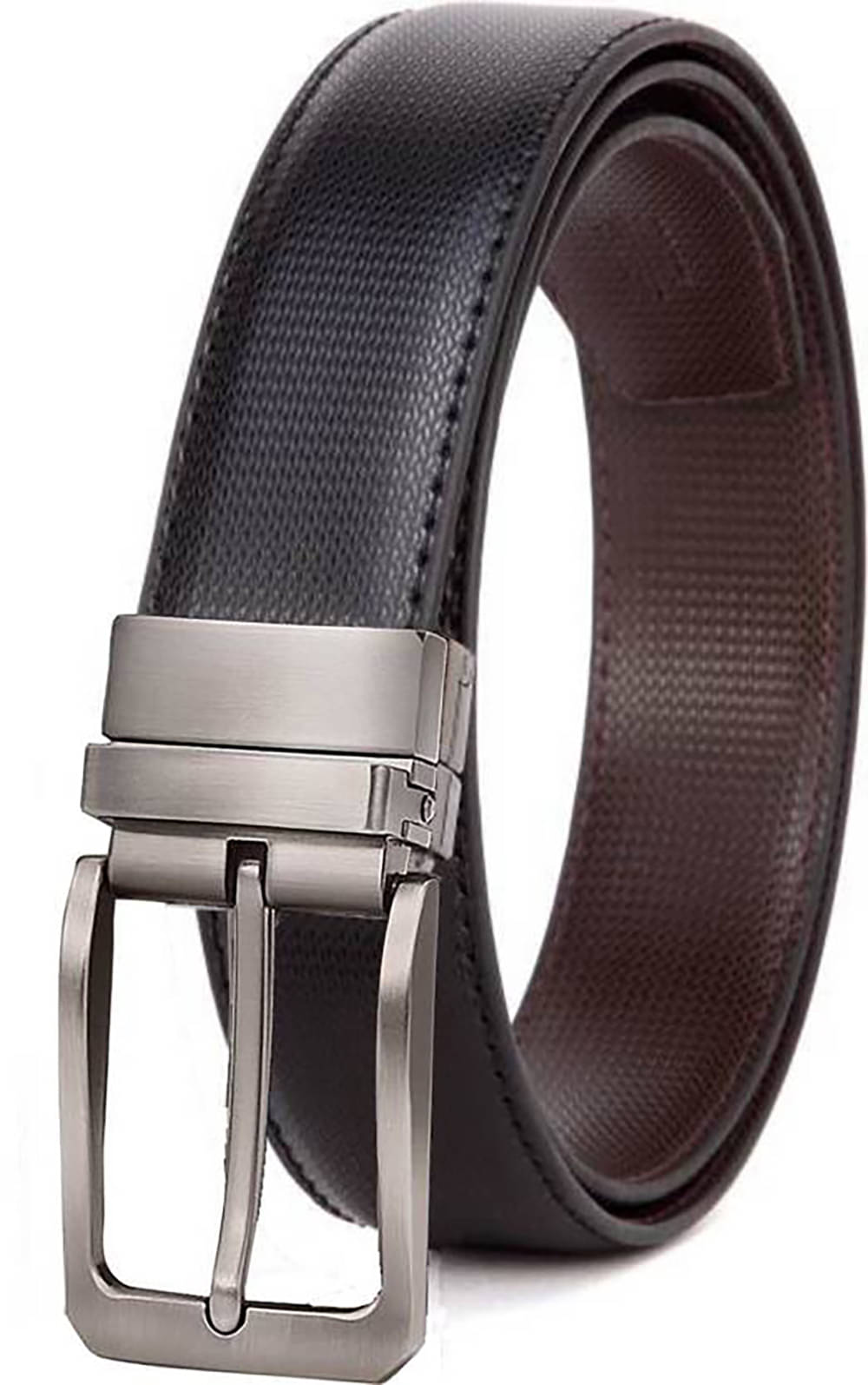     			VAMEAR EXCLUSIVE - Black Leather Men's Casual Belt ( Pack of 1 )