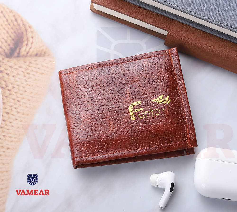     			VAMEAR EXCLUSIVE Faux Leather Solid Men's Two Fold Wallet,Regular Wallet With 6 Slots For Card ( Tan , Pack of 1 )