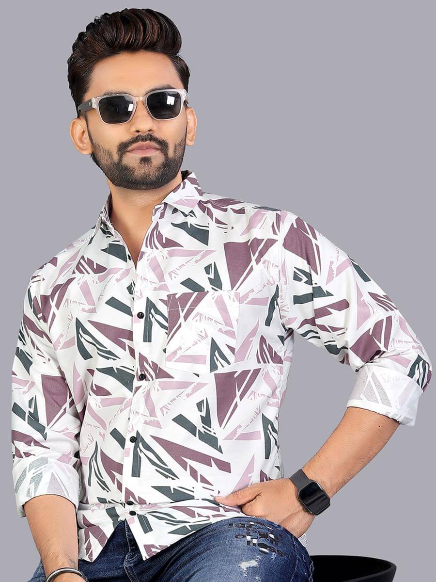 adwynpeter 100% Cotton Regular Fit Printed Full Sleeves Men's Casual Shirt - Multicolor 5 ( Pack of 1 ) adwynpeter 100% Cotton Regular Fit Printed Full Sleeves Men's Casual Shirt - Multicolor 5 ( Pack of 1 )