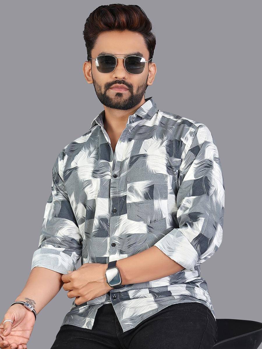    			adwynpeter 100% Cotton Regular Fit Printed Full Sleeves Men's Casual Shirt - Multicolor 2 ( Pack of 1 )