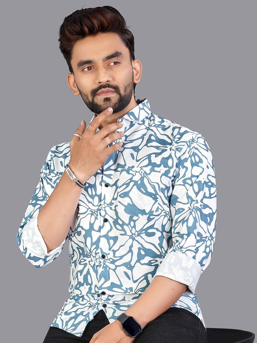     			adwynpeter 100% Cotton Regular Fit Printed Full Sleeves Men's Casual Shirt - Multicolor 3 ( Pack of 1 )