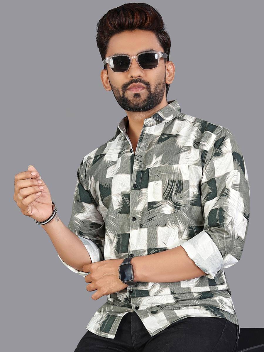    			adwynpeter 100% Cotton Regular Fit Printed Full Sleeves Men's Casual Shirt - Multicolor 8 ( Pack of 1 )