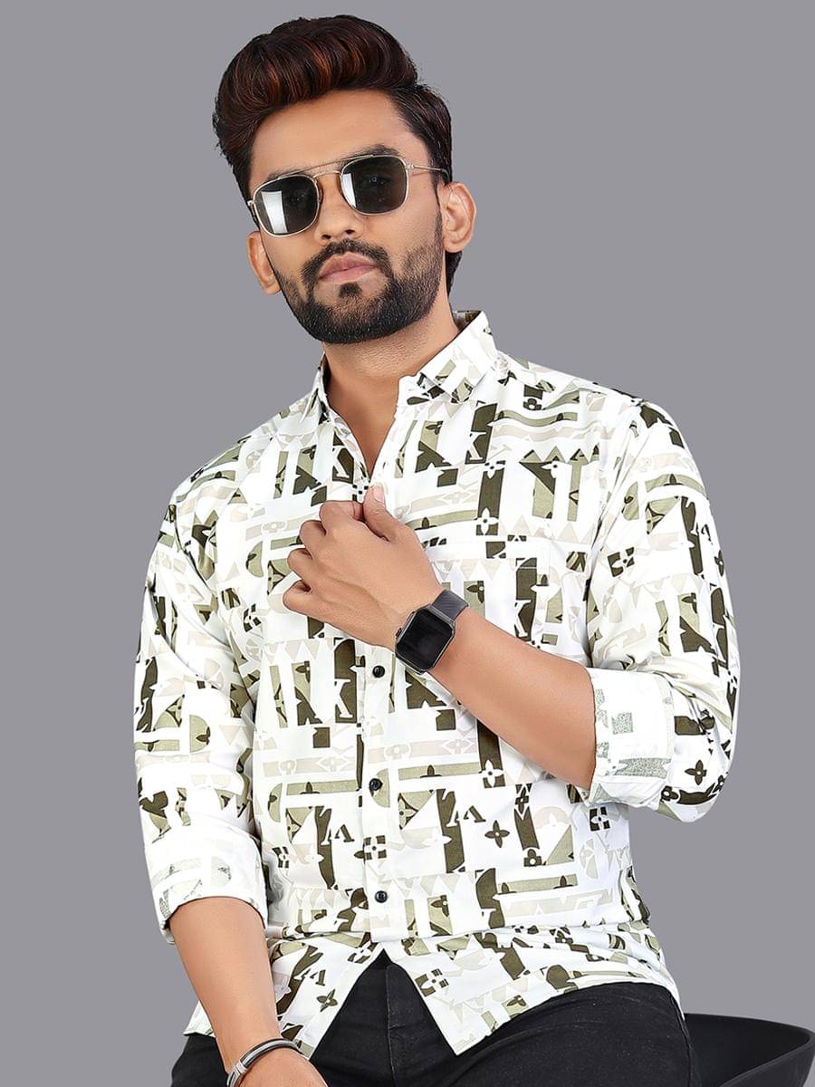     			adwynpeter 100% Cotton Regular Fit Printed Full Sleeves Men's Casual Shirt - Multicolor 13 ( Pack of 1 )