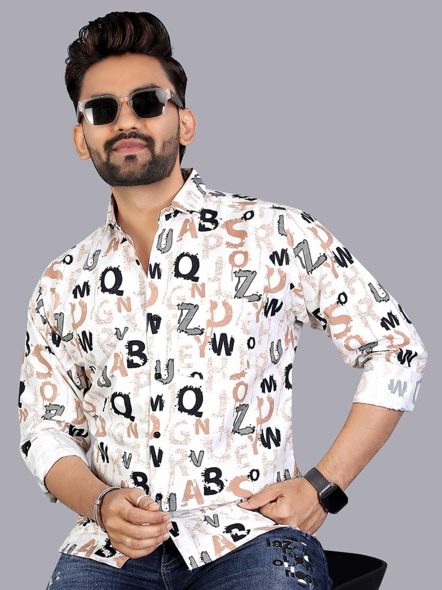     			adwynpeter 100% Cotton Regular Fit Printed Full Sleeves Men's Casual Shirt - Multicolor 1 ( Pack of 1 )
