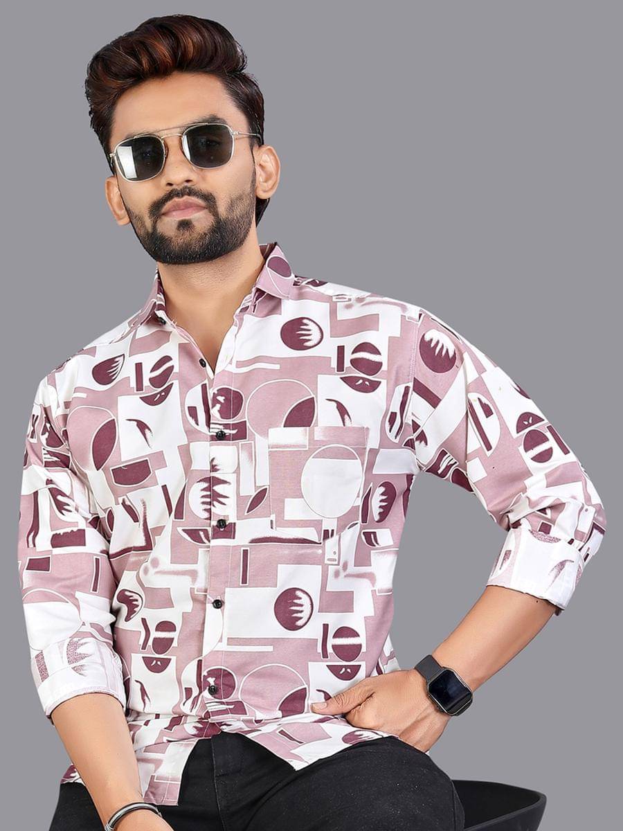     			adwynpeter 100% Cotton Regular Fit Printed Full Sleeves Men's Casual Shirt - Multicolor 8 ( Pack of 1 )