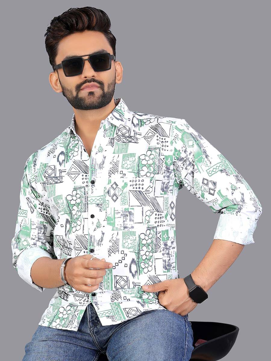 adwynpeter 100% Cotton Regular Fit Printed Full Sleeves Men's Casual Shirt - Multicolor 14 ( Pack of 1 ) adwynpeter 100% Cotton Regular Fit Printed Full Sleeves Men's Casual Shirt - Multicolor 14 ( Pack of 1 )