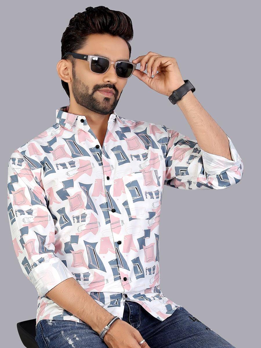 adwynpeter 100% Cotton Regular Fit Printed Full Sleeves Men's Casual Shirt - Multicolor 5 ( Pack of 1 ) adwynpeter 100% Cotton Regular Fit Printed Full Sleeves Men's Casual Shirt - Multicolor 5 ( Pack of 1 )