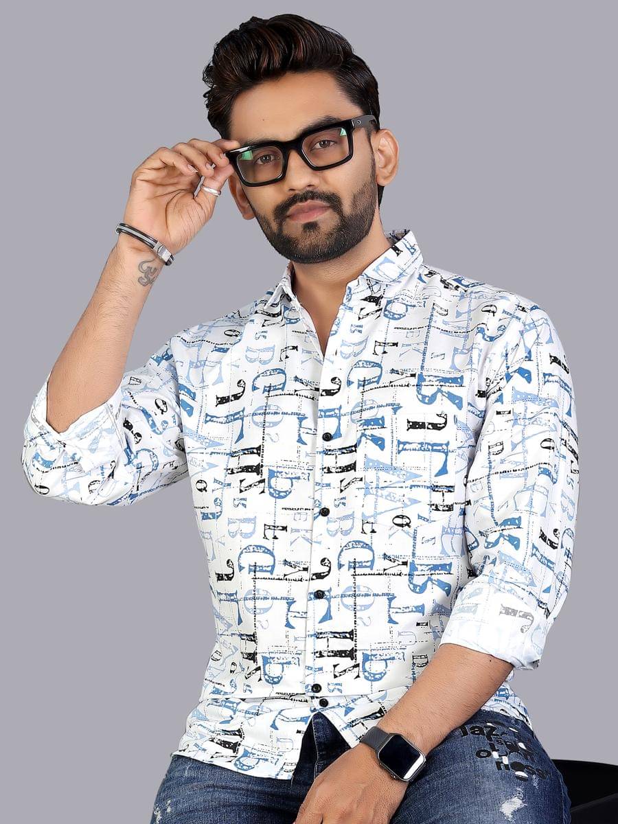     			adwynpeter 100% Cotton Regular Fit Printed Full Sleeves Men's Casual Shirt - Multicolor 9 ( Pack of 1 )