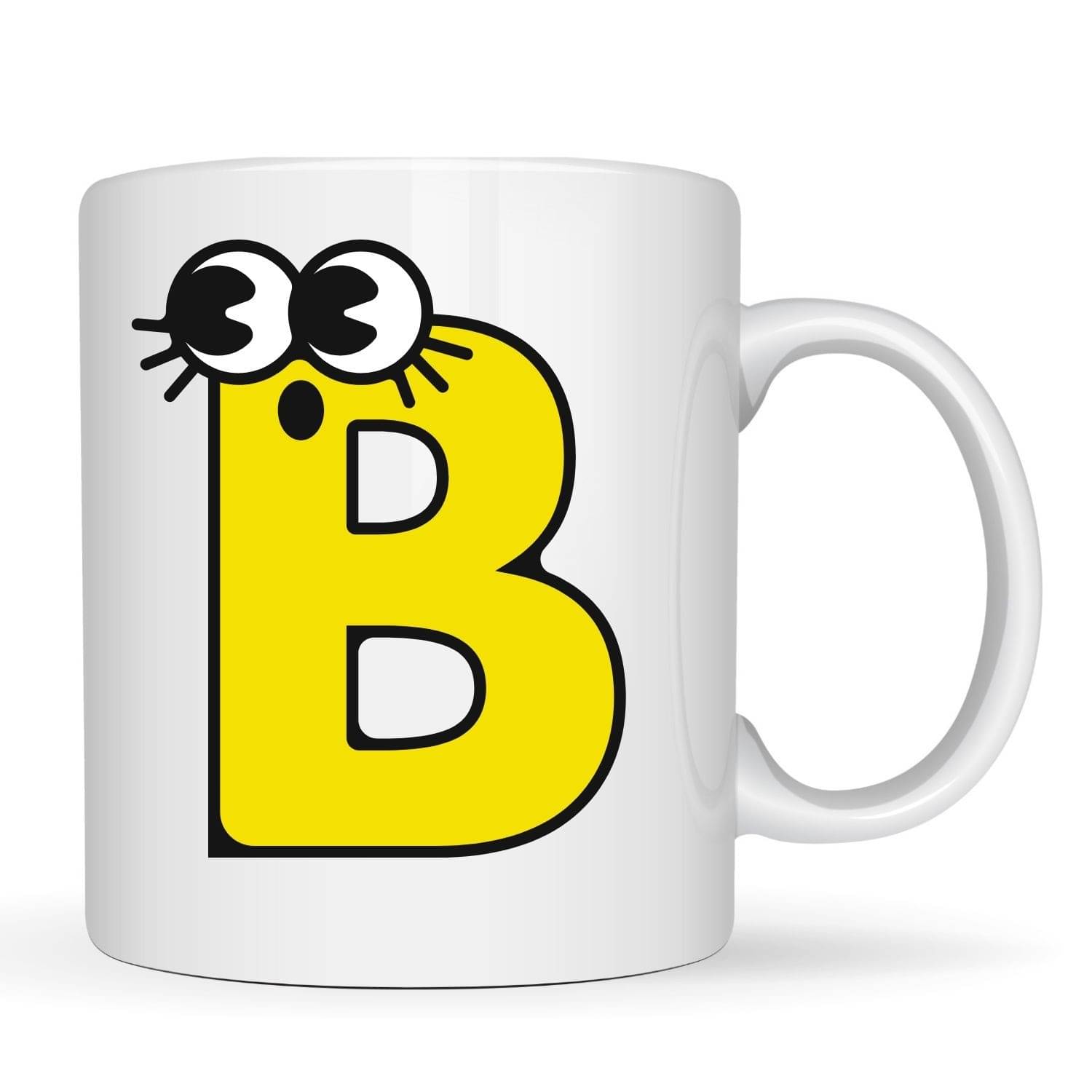     			maddock corp Cute Alphabet Mug B Ceramic Coffee Mug 350 mL ( Pack of 1 )