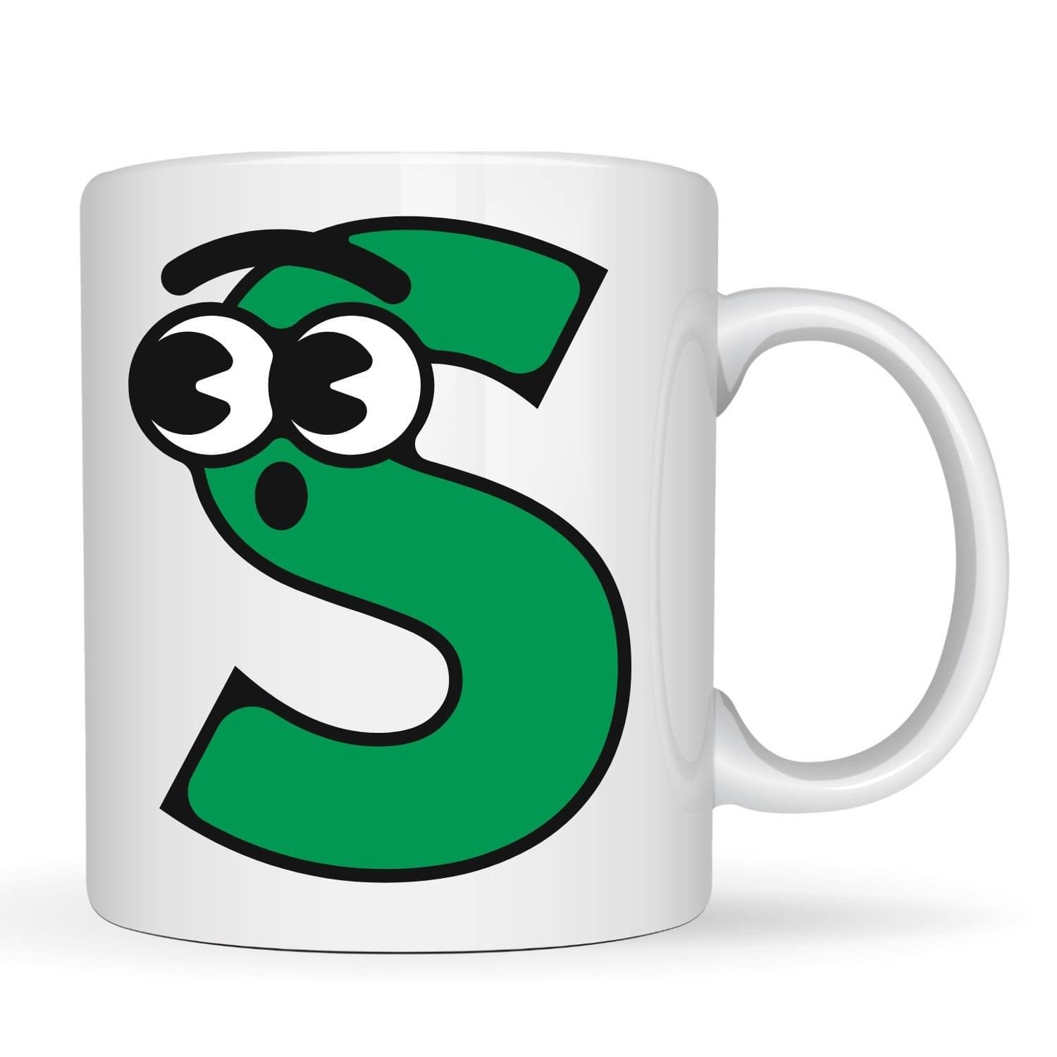 maddock corp Cute Alphabet Mug S Ceramic Coffee Mug 350 mL ( Pack of 1 ) maddock corp Cute Alphabet Mug S Ceramic Coffee Mug 350 mL ( Pack of 1 )