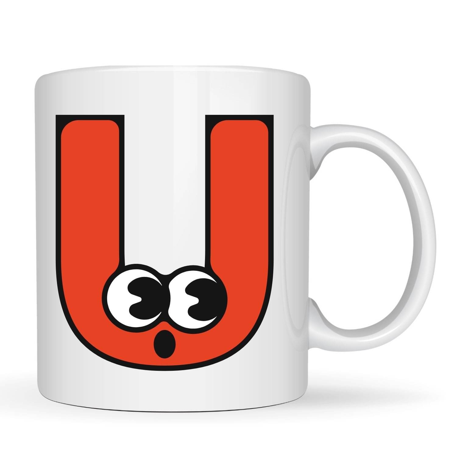 maddock corp Cute Alphabet Mug U Ceramic Coffee Mug 350 mL ( Pack of 1 ) maddock corp Cute Alphabet Mug U Ceramic Coffee Mug 350 mL ( Pack of 1 )